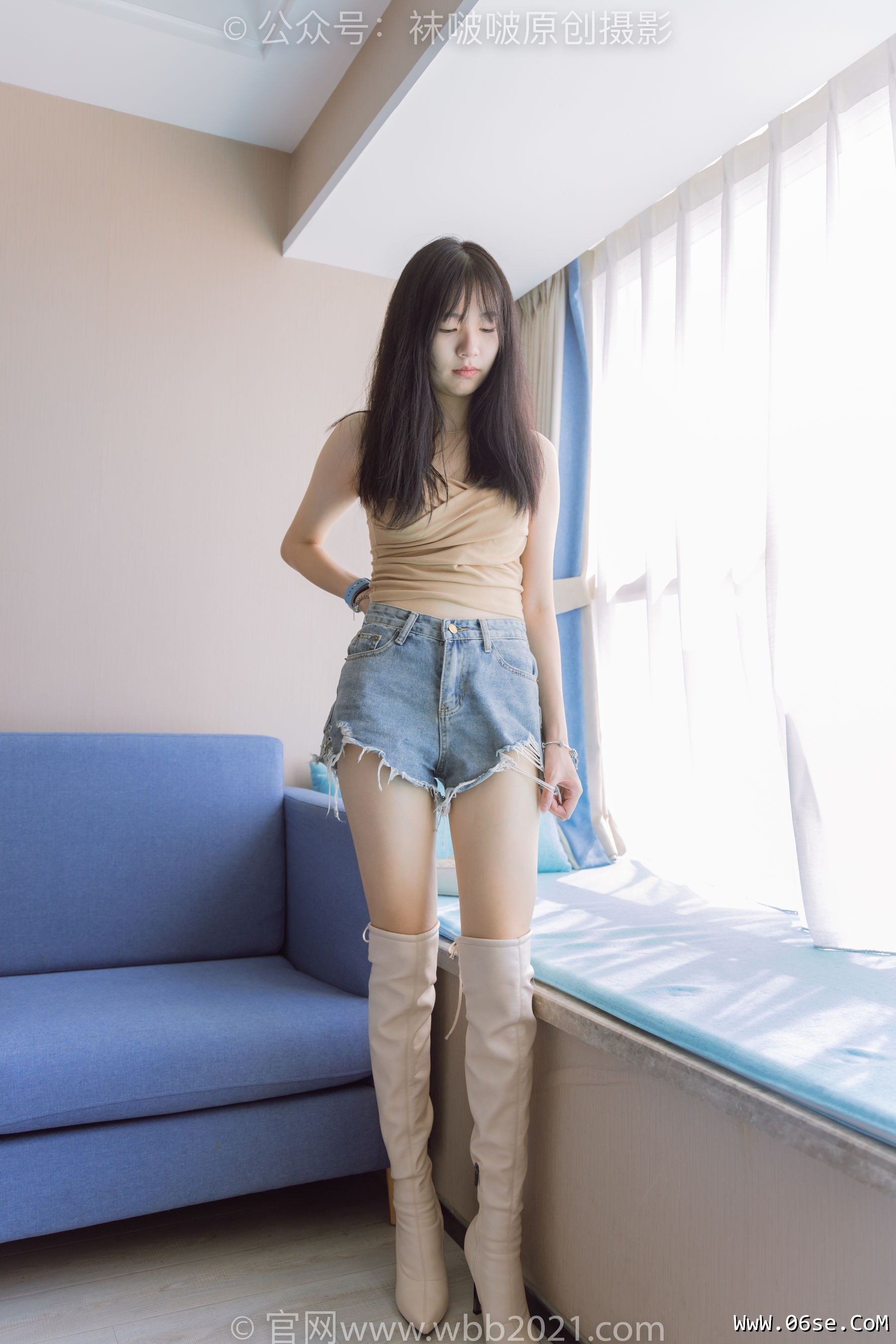 图片[163]-BoBoSocks袜啵啵 No.441 小甜豆 -高跟长靴、白棉袜、裸足[179P]-六色网