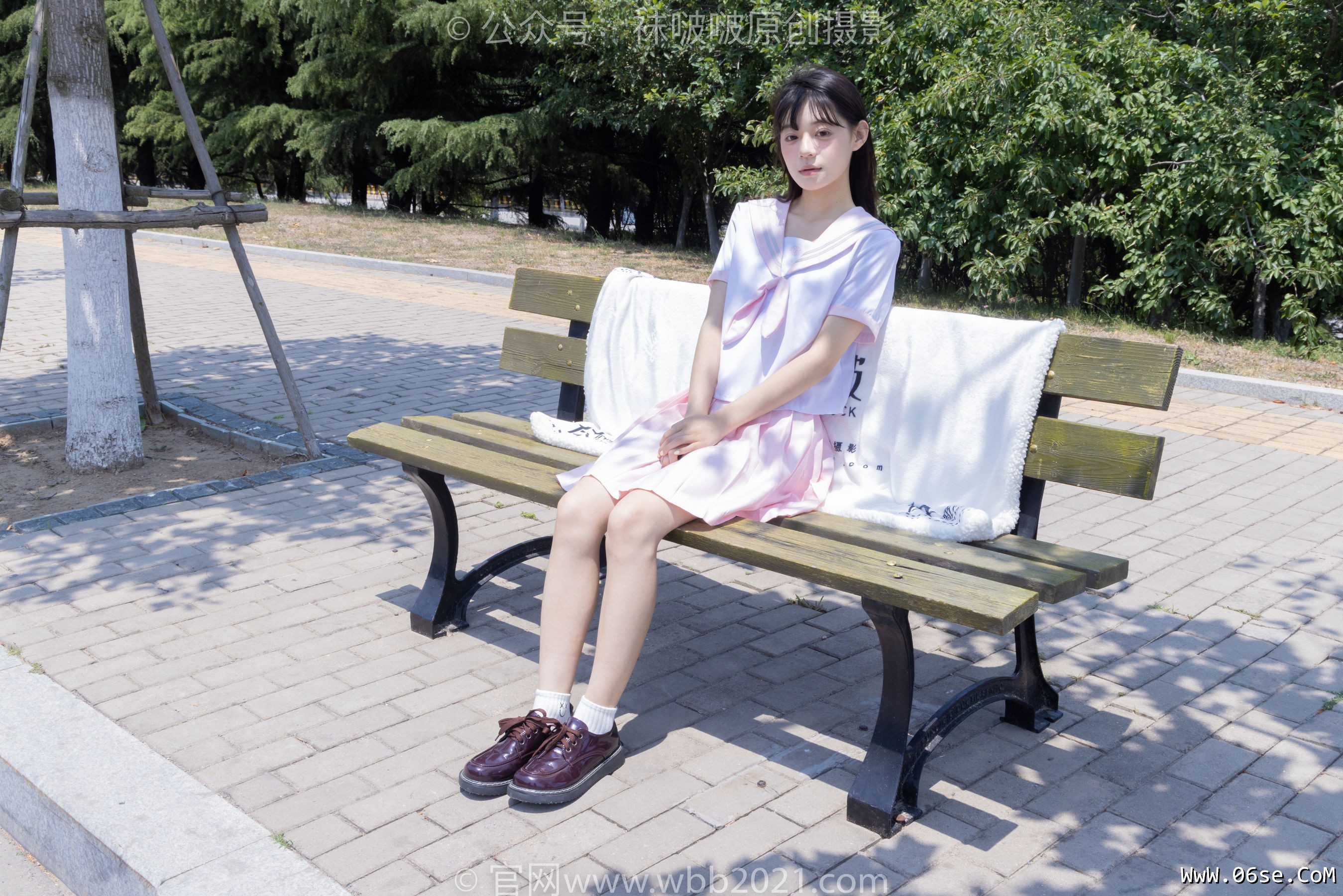 图片[72]-BoBoSocks袜啵啵 No.399 糯米 -皮鞋、白棉袜、jk制服[145P]-六色网