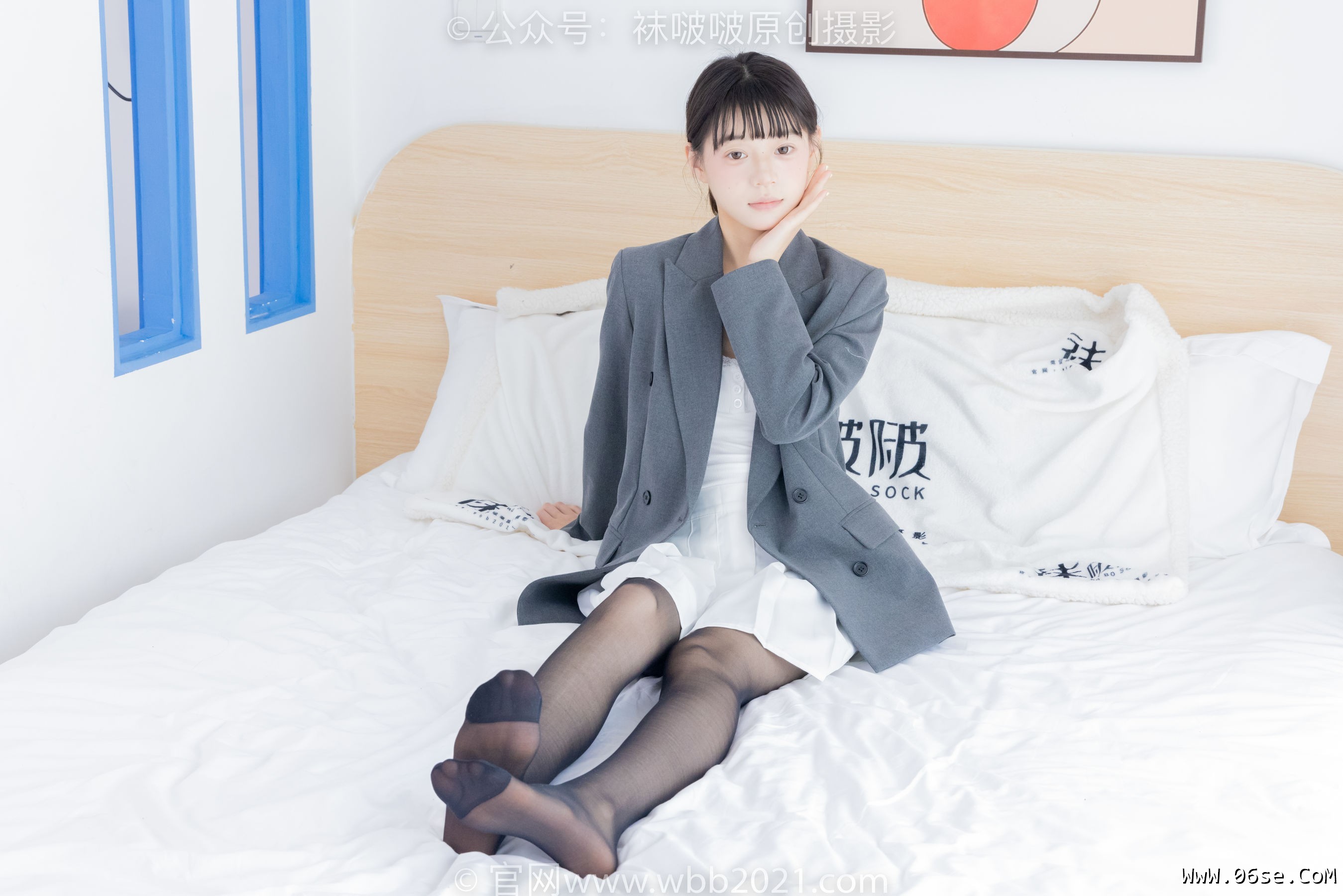 图片[5]-BoBoSocks袜啵啵 No.404 糯米 -板鞋、黑丝、ol风[145P]-六色网