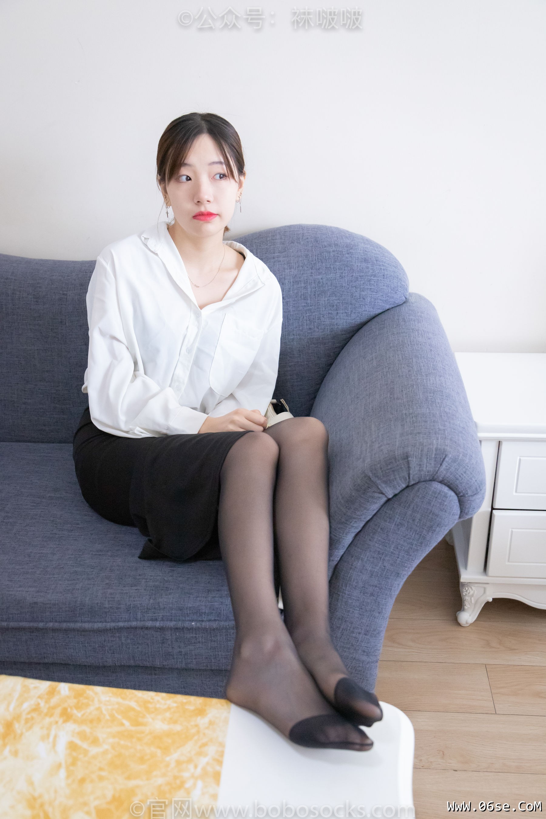 图片[118]-BoBoSocks袜啵啵 No.017 小甜豆-OL制服、高跟鞋、黑丝[131P]-六色网