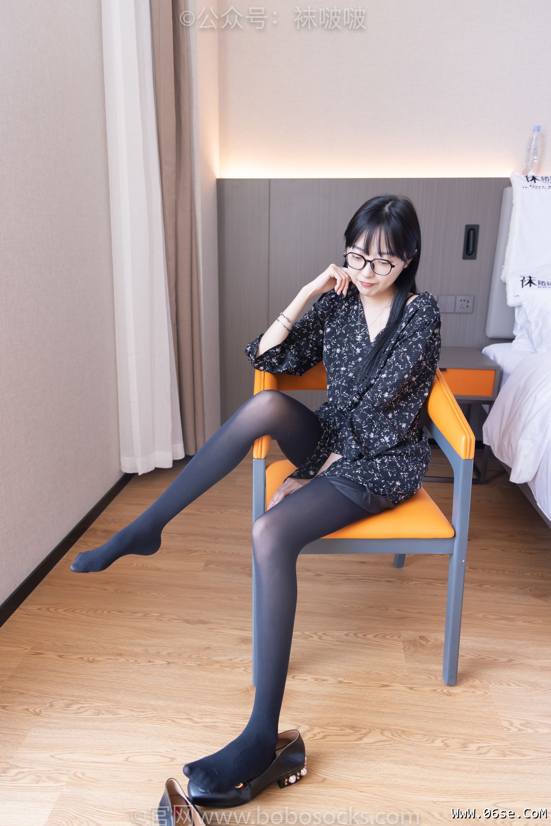 图片[115]-BoBoSocks袜啵啵 No.064 稚予-平底鞋、厚黑丝[137P]-六色网
