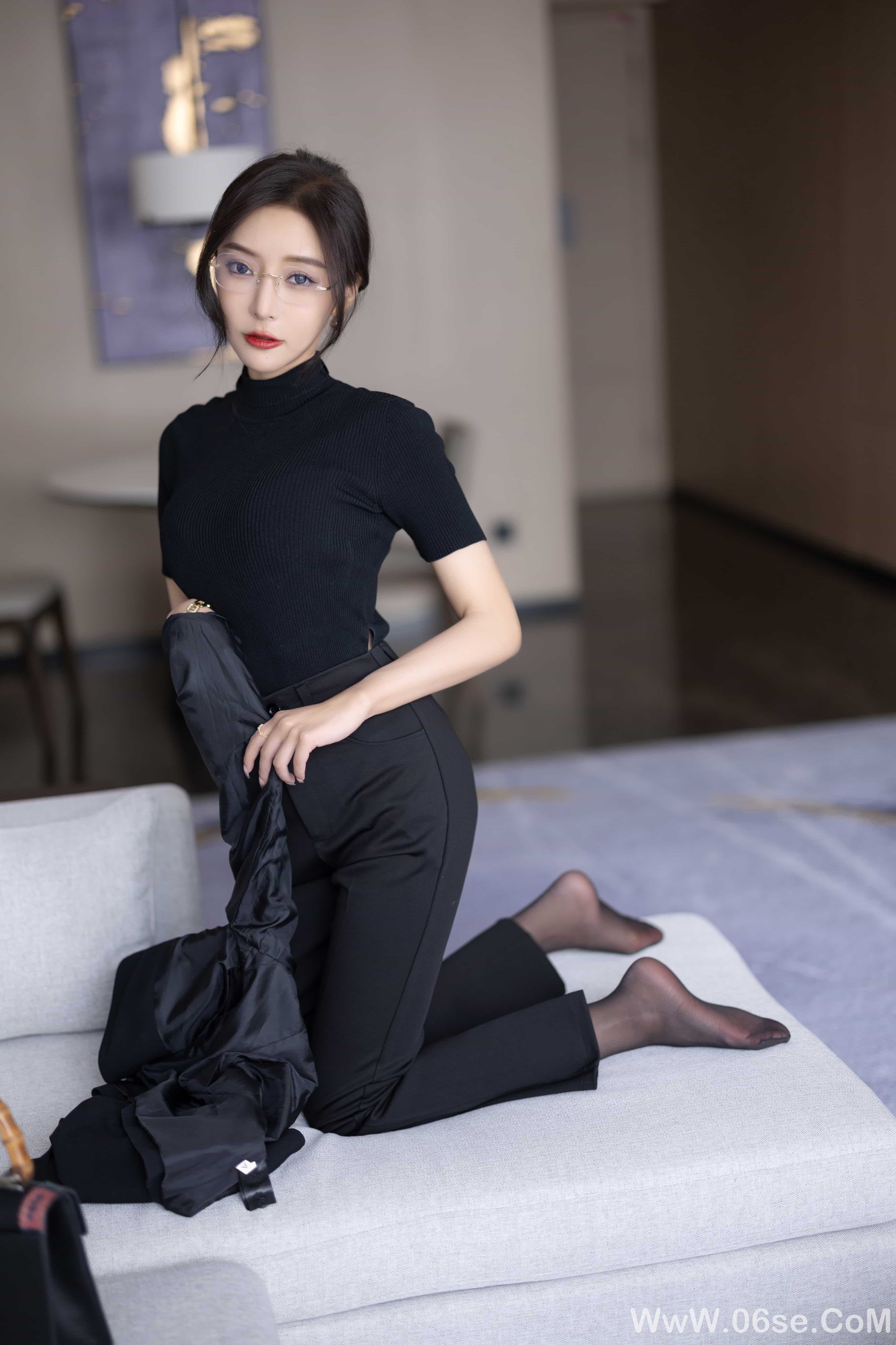 图片[16]-王馨瑶Yanni – 内购 黑色西装加西裤高启兰[93P]-六色网