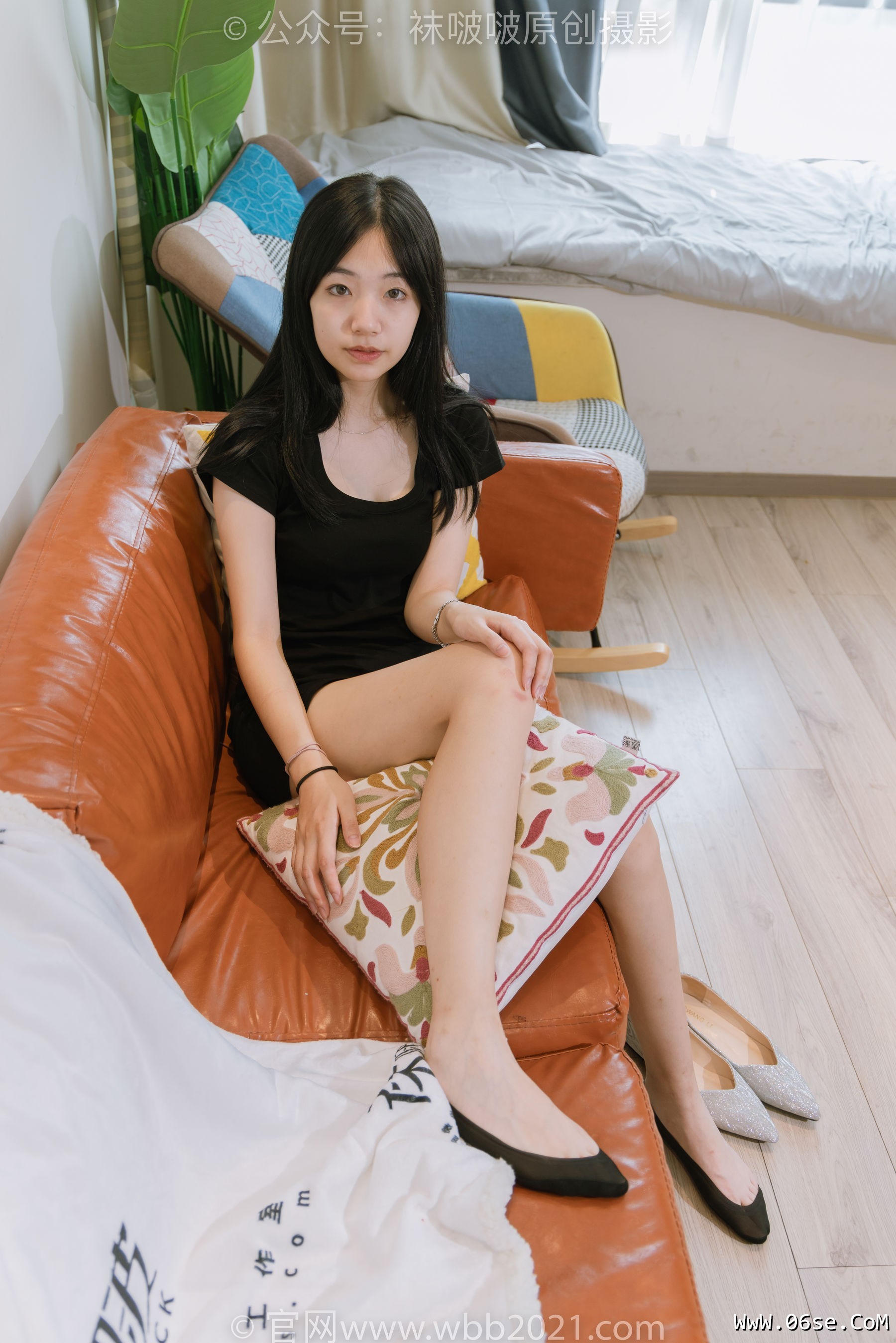 图片[66]-BoBoSocks袜啵啵 No.363 小甜豆 -两双平底鞋、黑色船袜、裸足[140P]-六色网