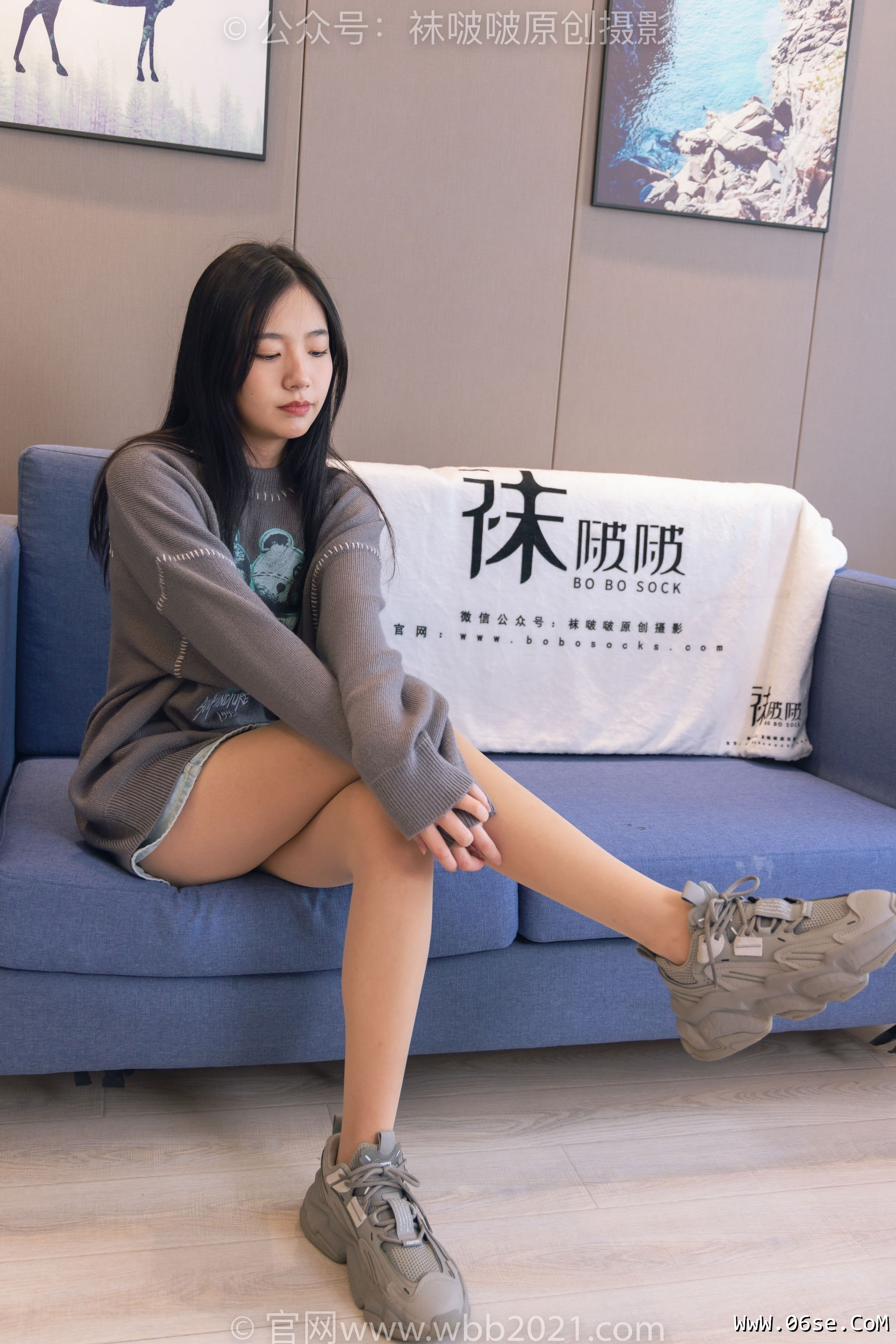 图片[56]-BoBoSocks袜啵啵 No.354 小甜豆 -运动鞋、肉丝[140P]-六色网
