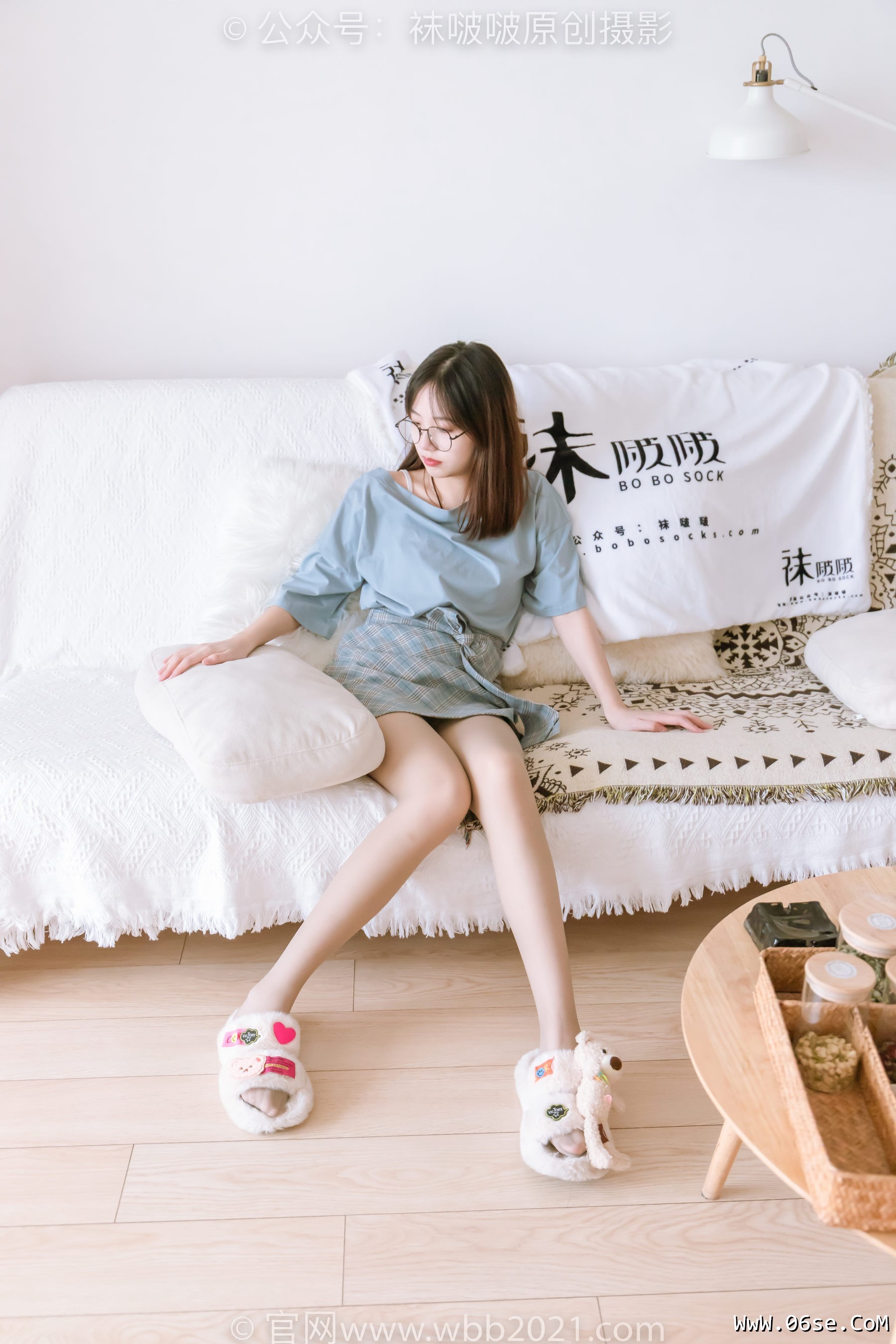 图片[109]-BoBoSocks袜啵啵 No.239 小甜豆-棉拖鞋、灰丝、裸足[140P]-六色网
