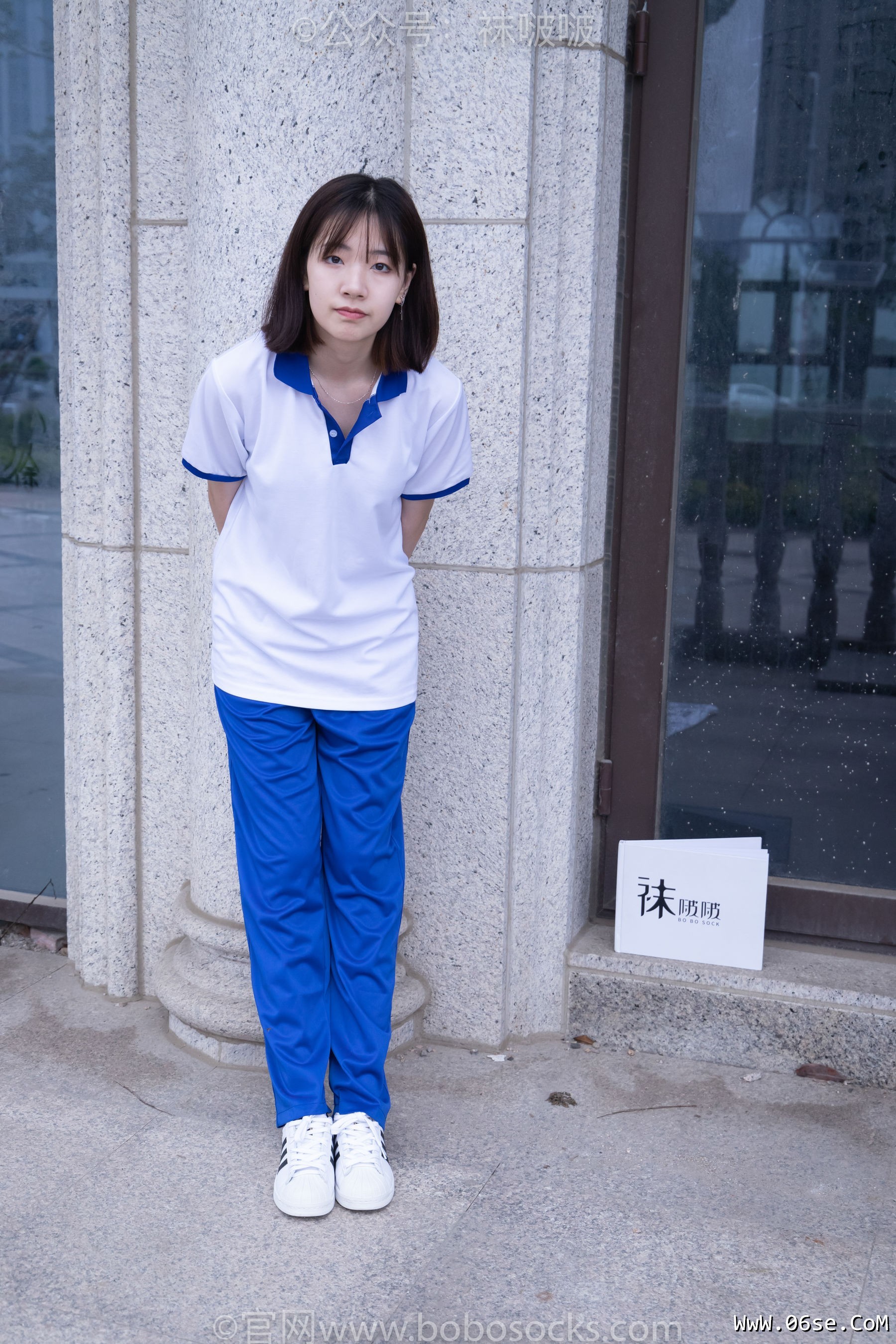 图片[9]-BoBoSocks袜啵啵 No.022 小甜豆-校服、贝壳头、白棉袜、肉丝[140P]-六色网