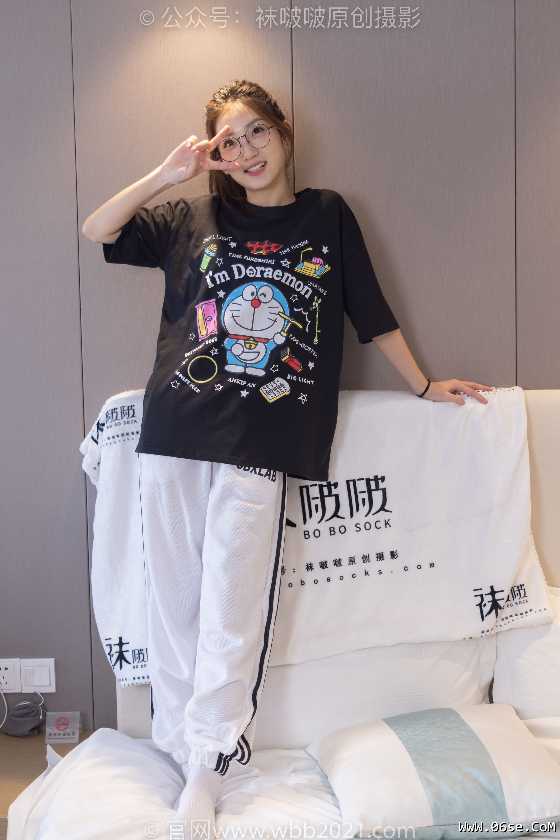 图片[32]-BoBoSocks袜啵啵 No.382 小沫 -板鞋、白棉袜[143P]-六色网