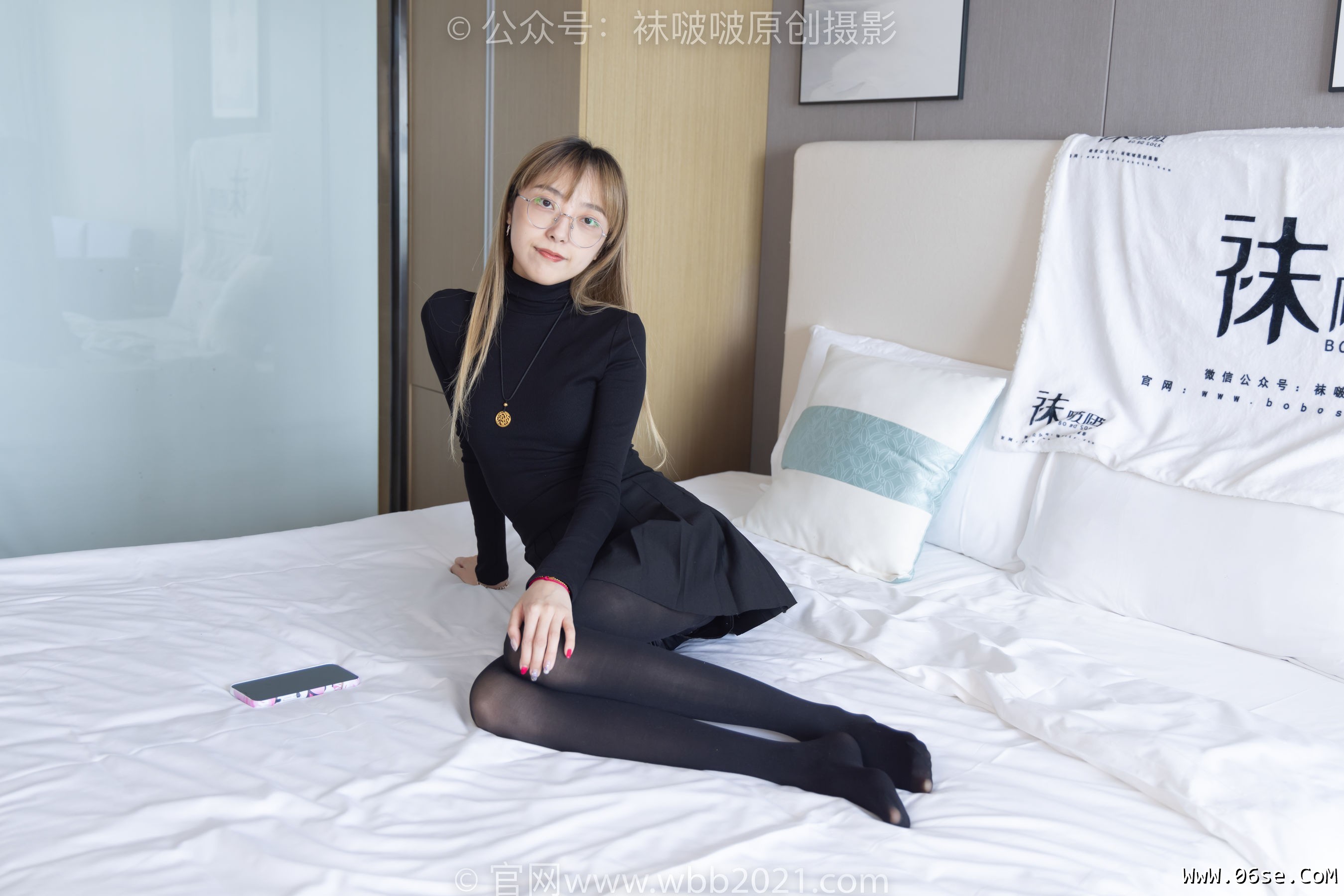 图片[108]-BoBoSocks袜啵啵 No.255 稚予 -皮鞋、厚黑丝[144P]-六色网
