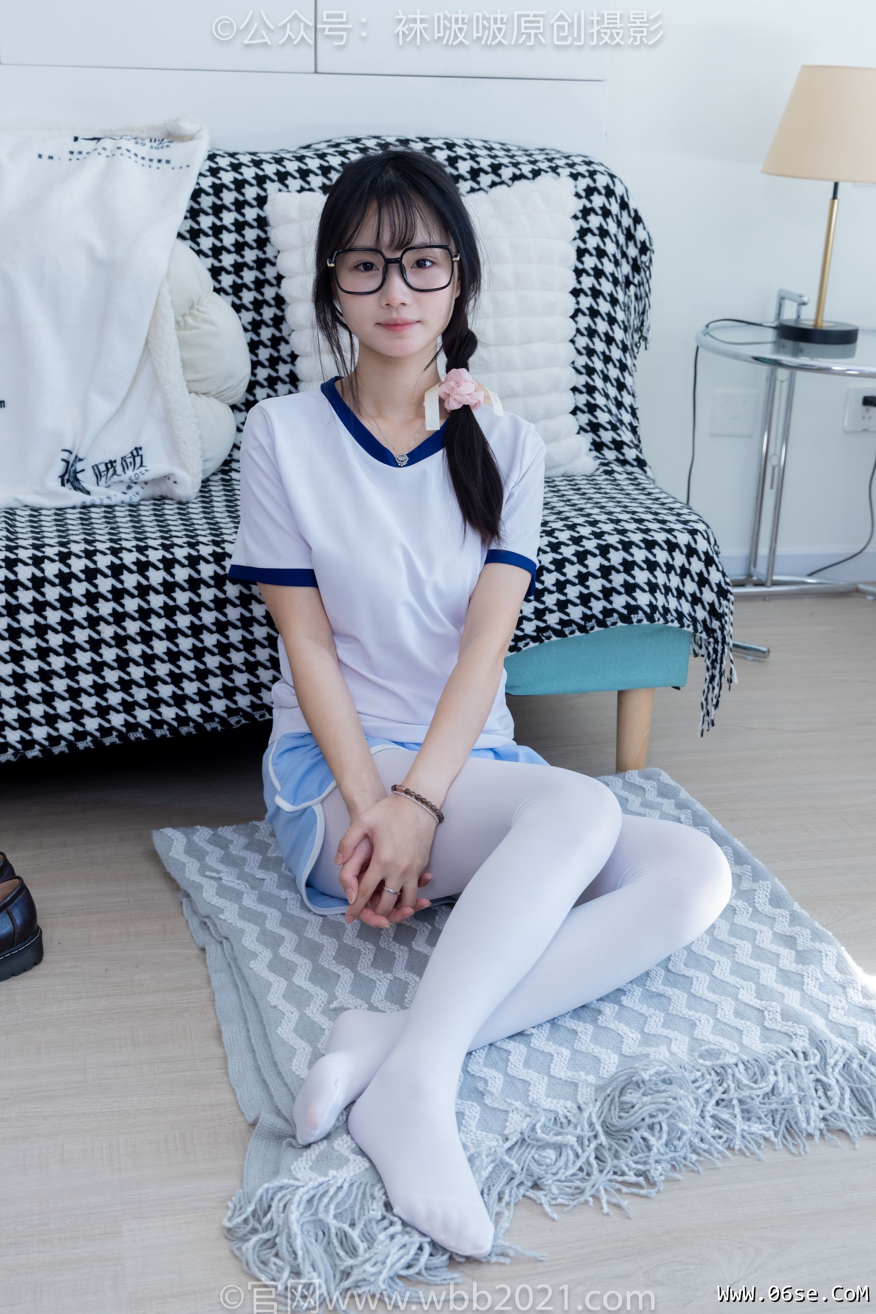 图片[98]-BoBoSocks袜啵啵 No.325 甜甜圈 -皮鞋、厚白丝[145P]-六色网