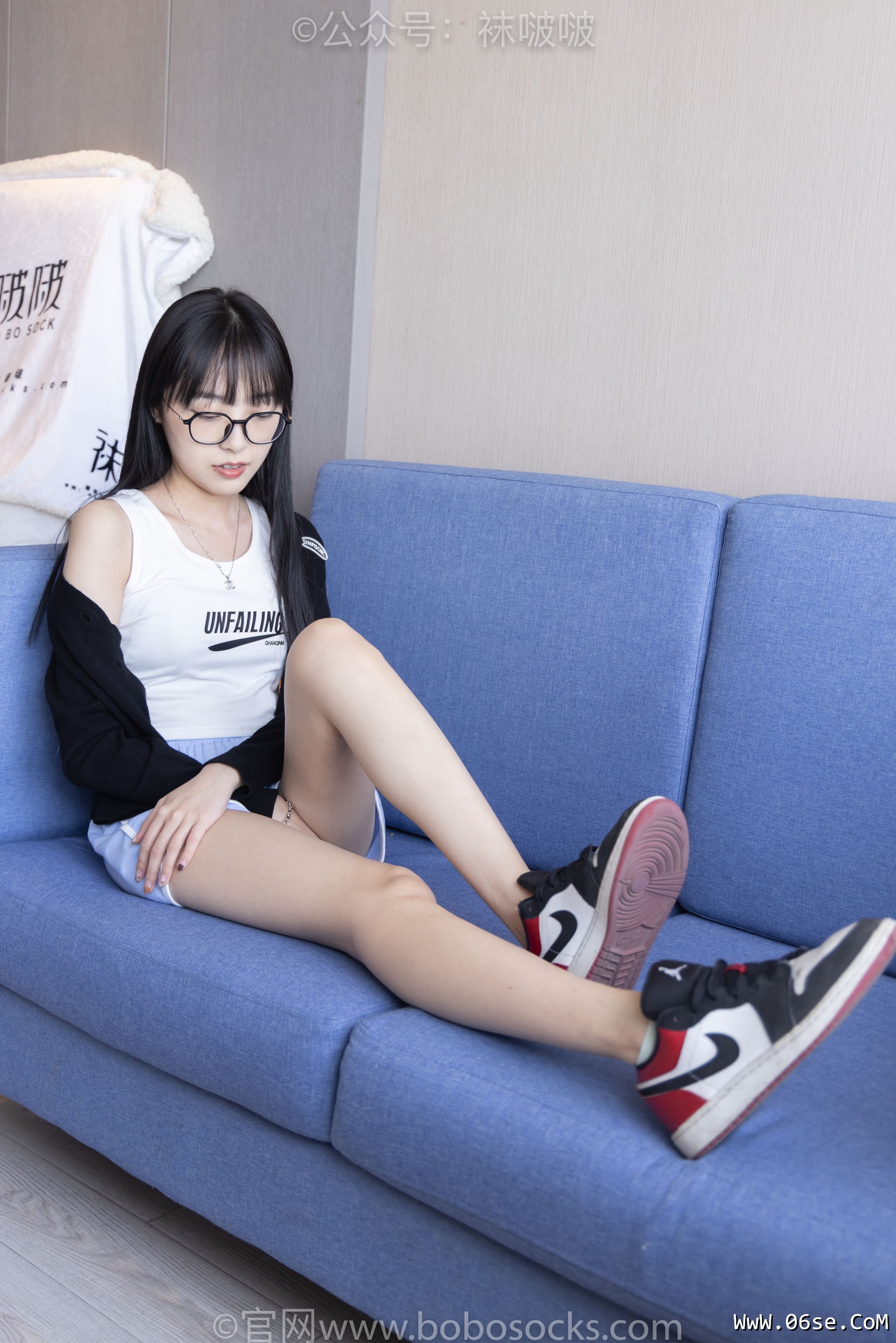 图片[20]-BoBoSocks袜啵啵 No.081 稚予- AJ、浅黄色短棉袜、浅蓝色短棉袜、裸足[145P]-六色网