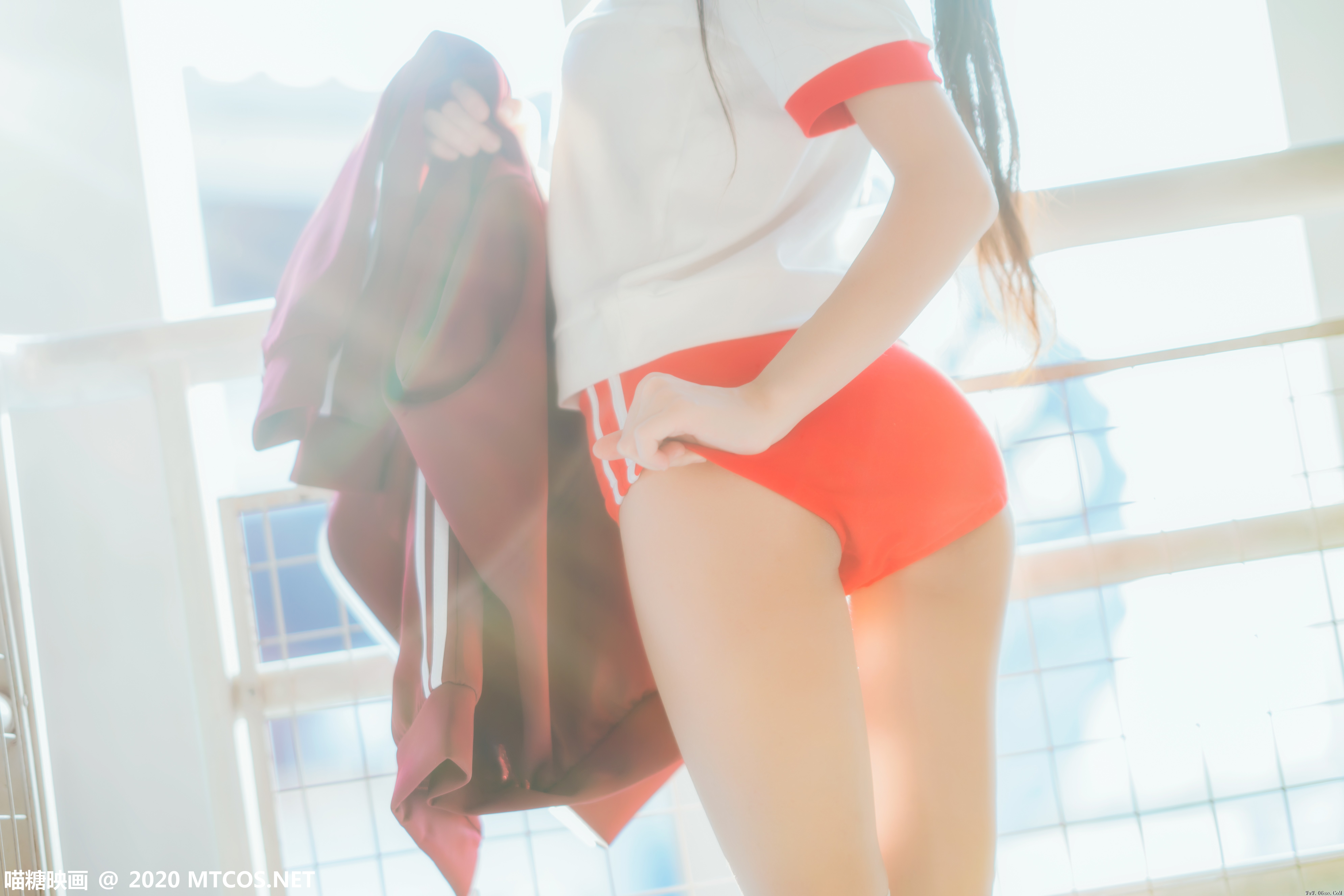 图片[35]-喵糖映画 VOL.308 红色体操服[44P／826MB]-六色网