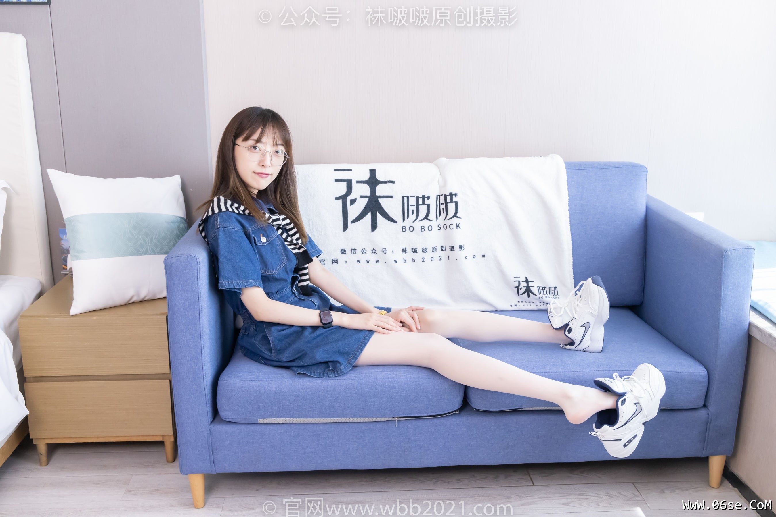 图片[79]-BoBoSocks袜啵啵 No.435 稚予 -板鞋、运动鞋、白丝、肉丝[150P]-六色网