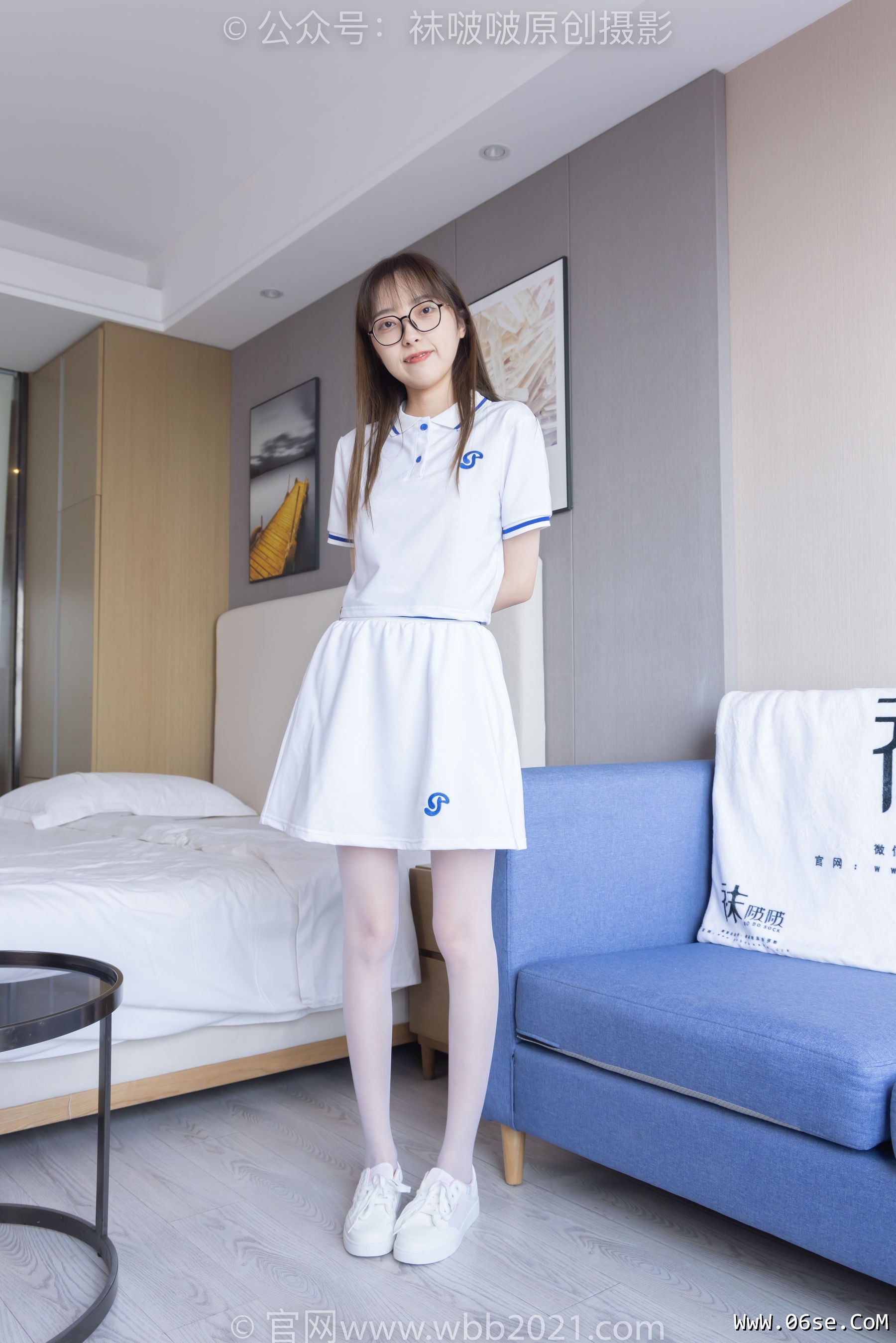 图片[85]-BoBoSocks袜啵啵 No.344 稚予 -板鞋、平底鞋、白丝[150P]-六色网