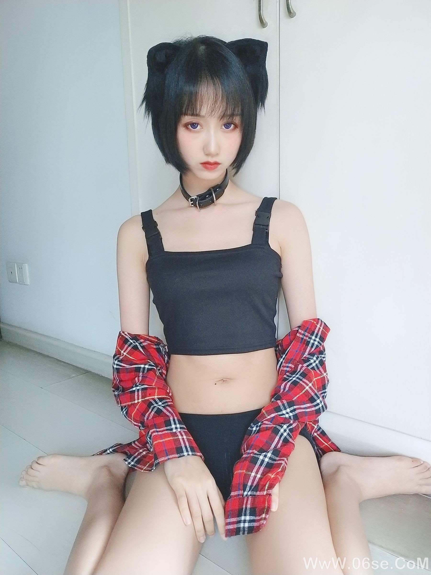图片[20]-萌系小姐姐木绵绵OwO 不良猫[44P]-六色网