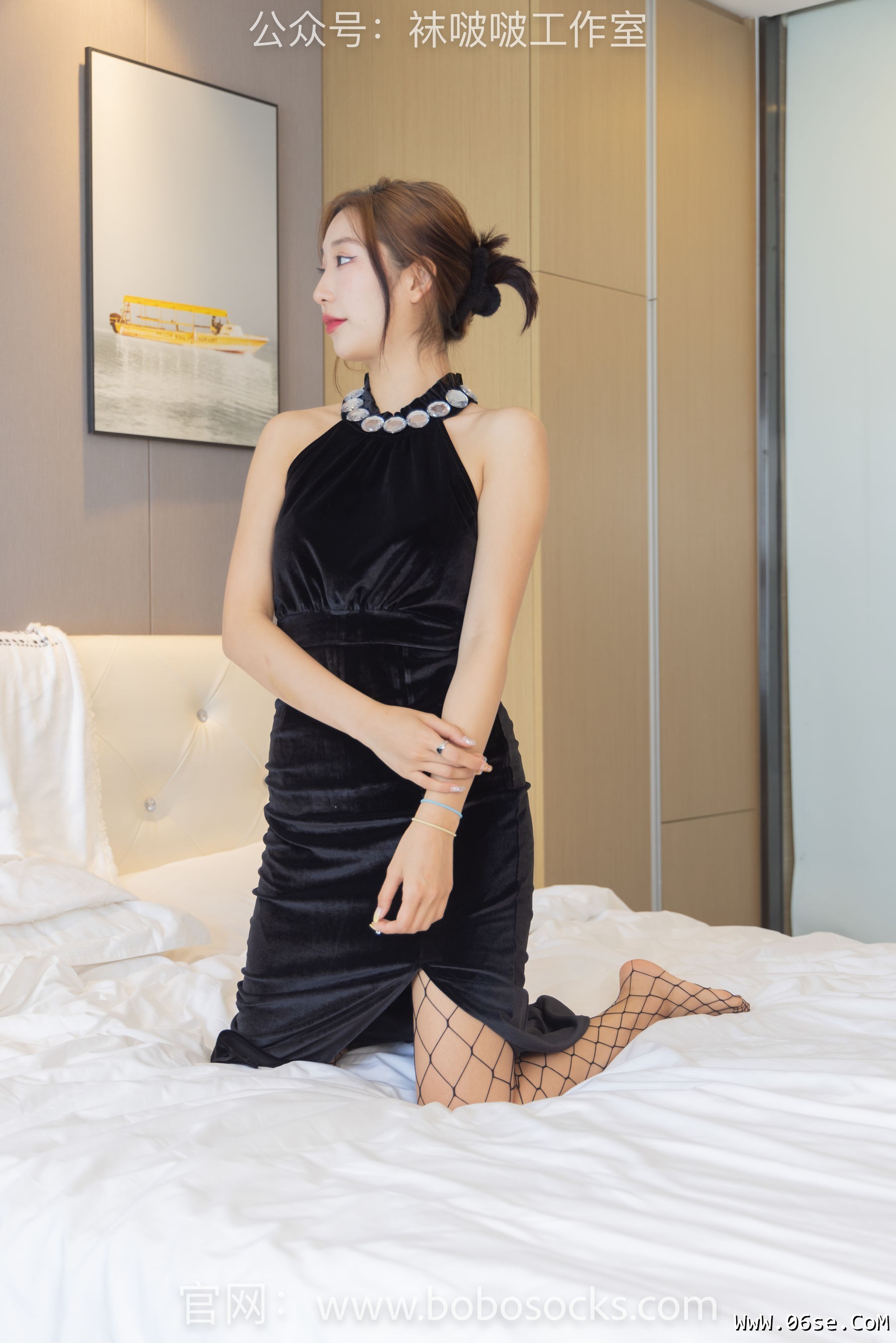 图片[63]-BoBoSocks袜啵啵 No.113 果果-高跟鞋、黑色网袜[141P]-六色网
