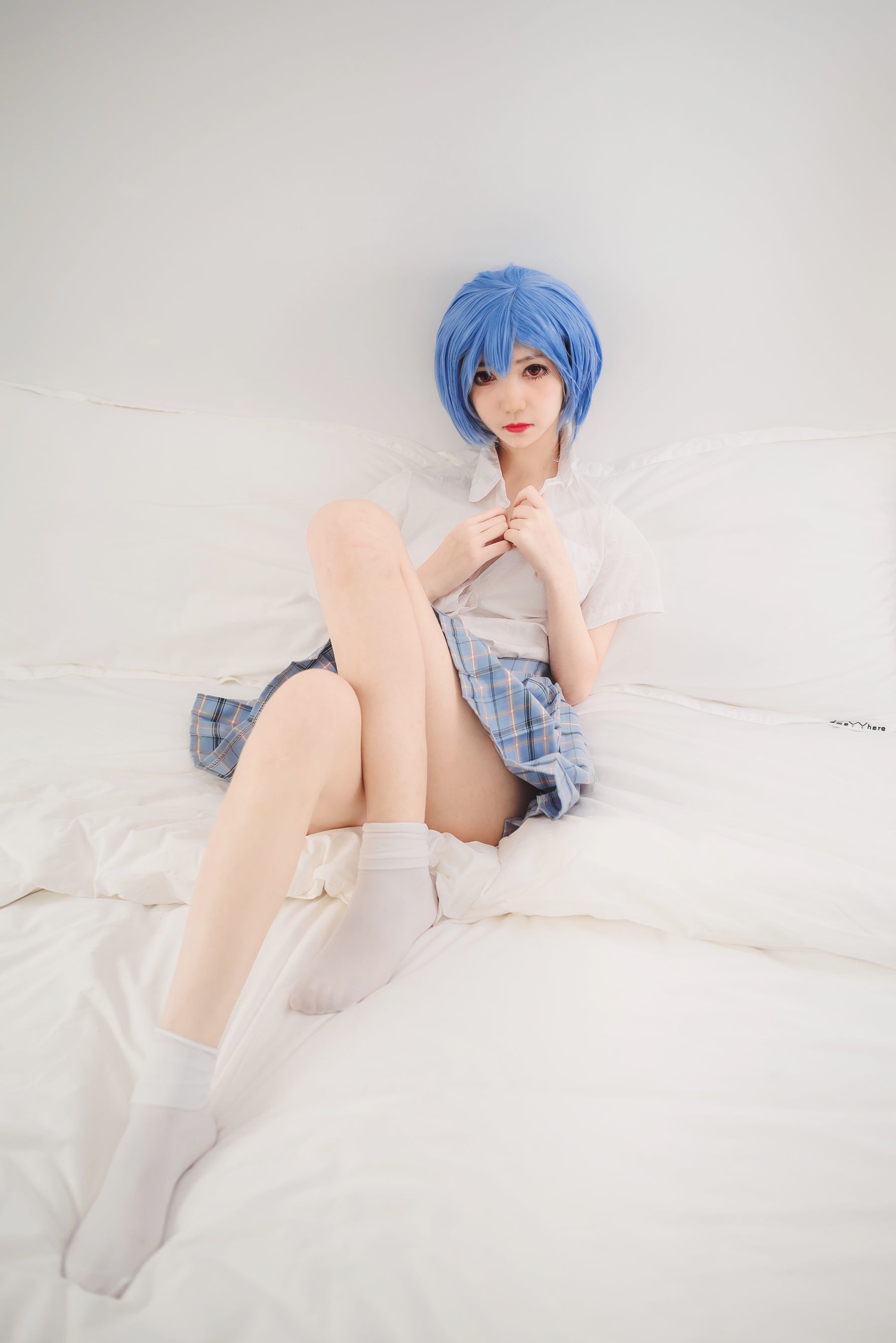 图片[23]-动漫博主南桃Momoko 绫波丽制服[23P]-六色网