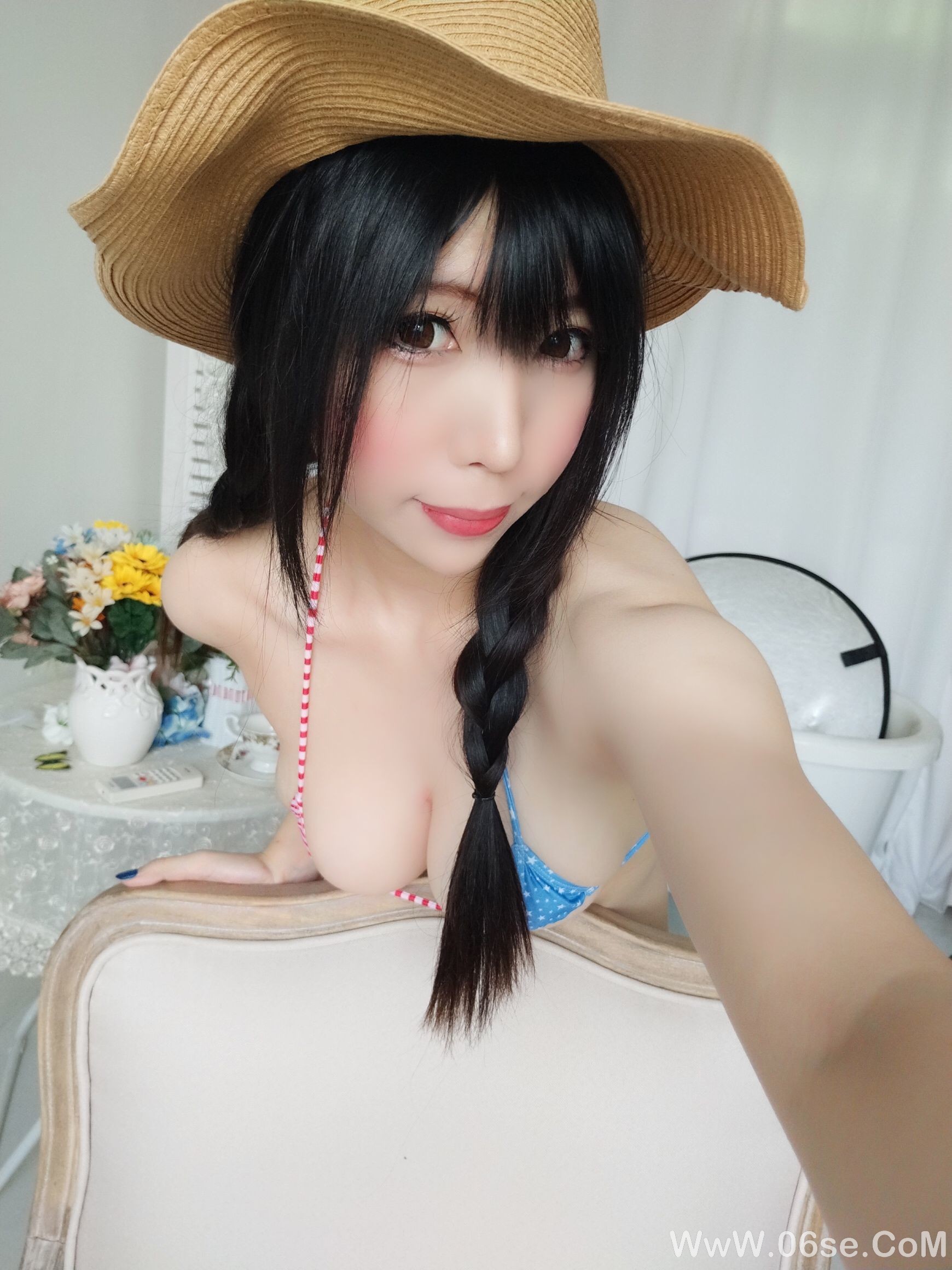 图片[38]-二次元巨乳美女鹿野希 牛仔女郎[84P]-六色网