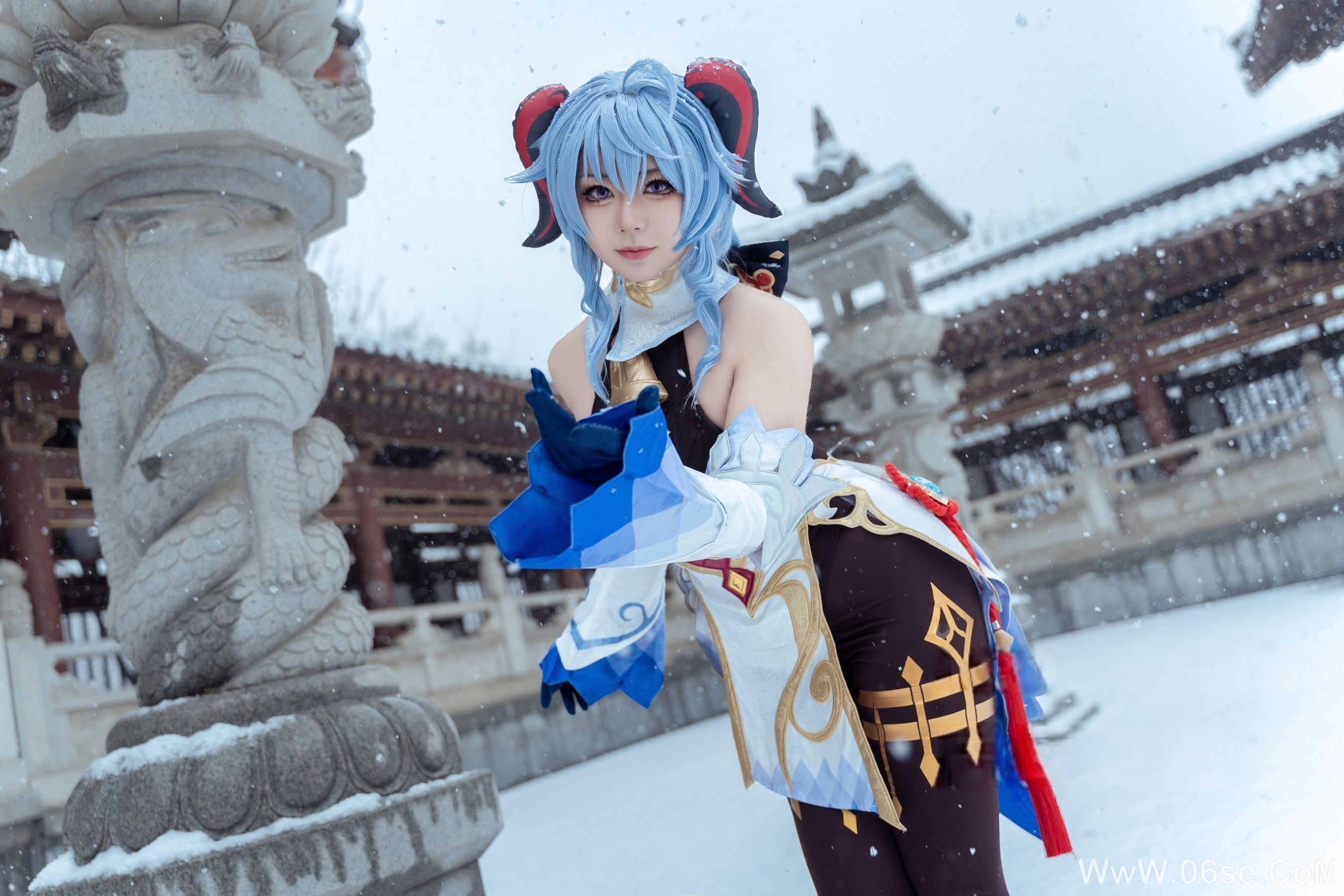 图片[22]-虎森森 – 原神 甘雨 雪景[42P]-六色网