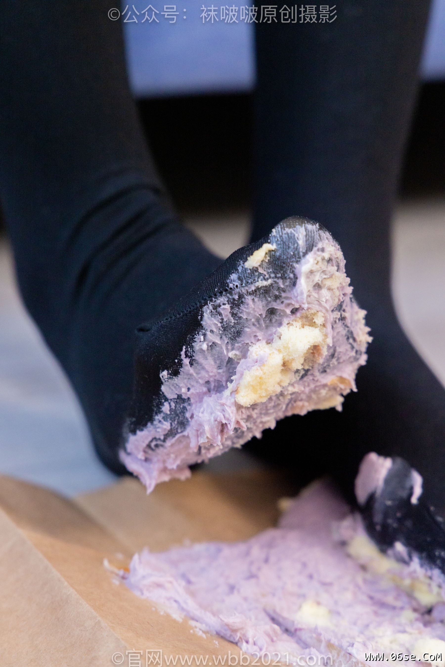图片[40]-BoBoSocks袜啵啵 No.430 奶油 -平底鞋、厚黑丝、丝袜踩奶油小蛋糕剧情[146P]-六色网