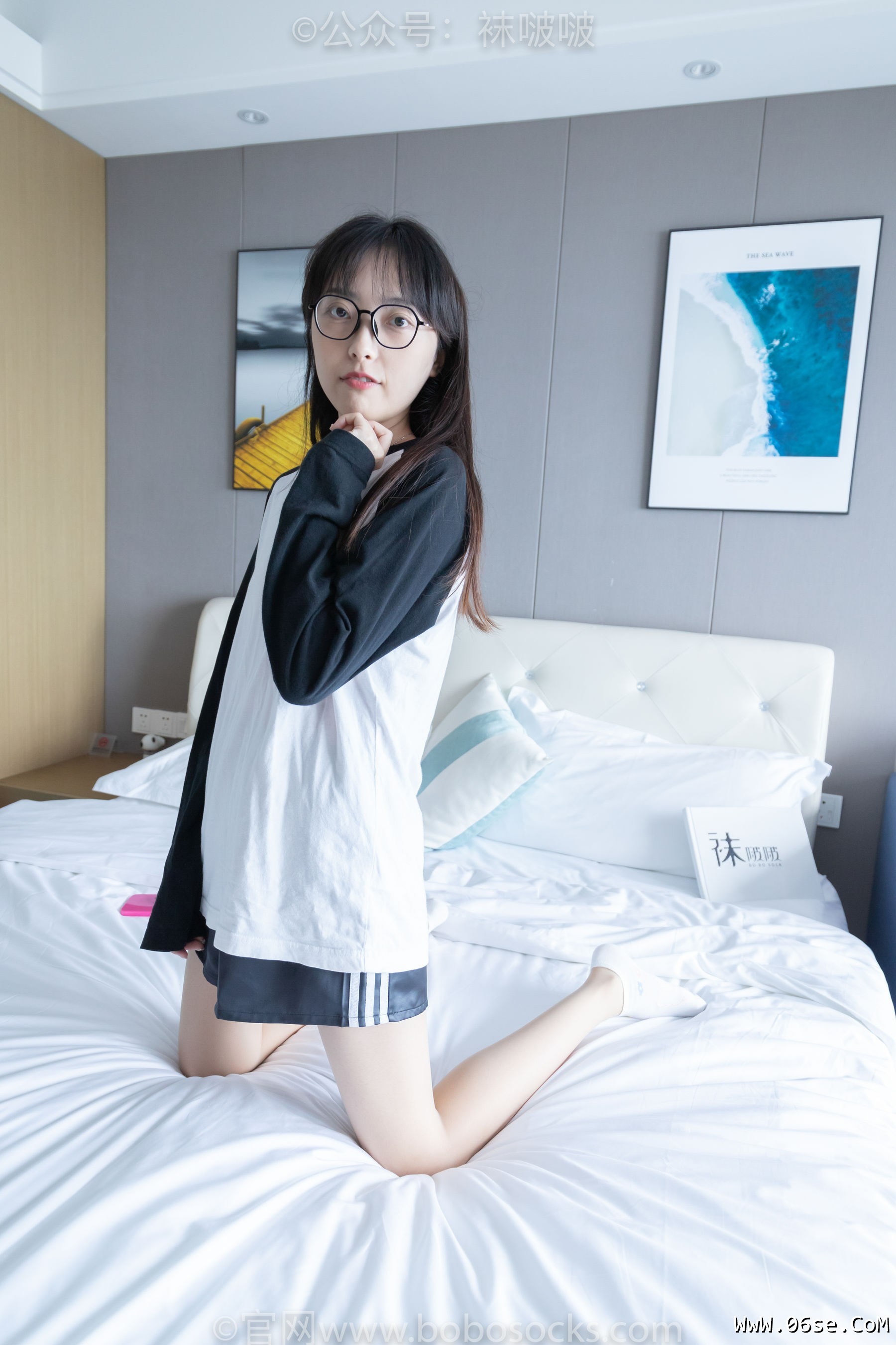 图片[76]-BoBoSocks袜啵啵 No.015 稚予-阿迪板鞋、白色短棉袜、肉丝[148P]-六色网