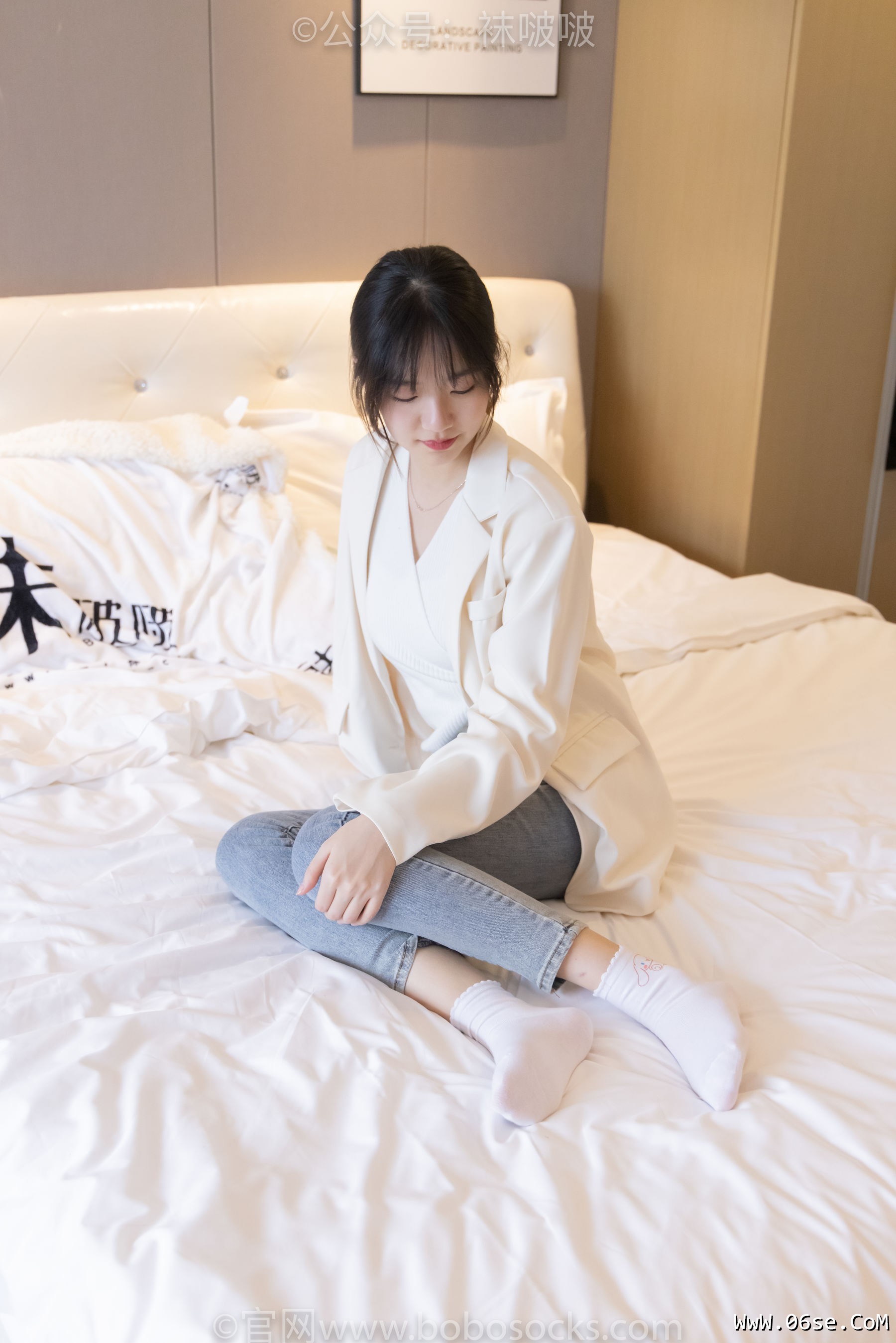 图片[115]-BoBoSocks袜啵啵 No.050 小甜豆-高跟长靴、白棉袜[175P]-六色网