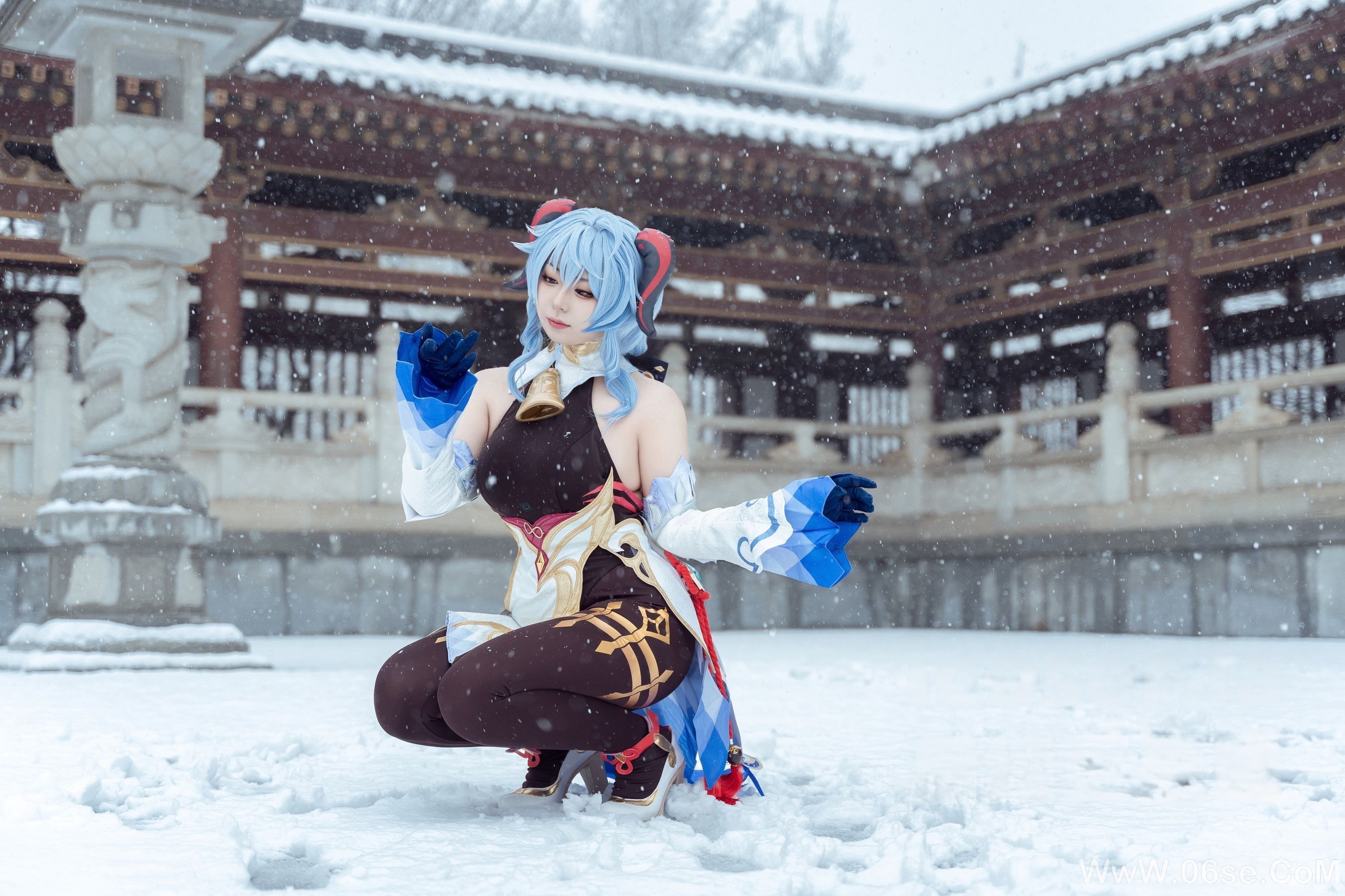 图片[6]-虎森森 – 原神 甘雨 雪景[42P]-六色网