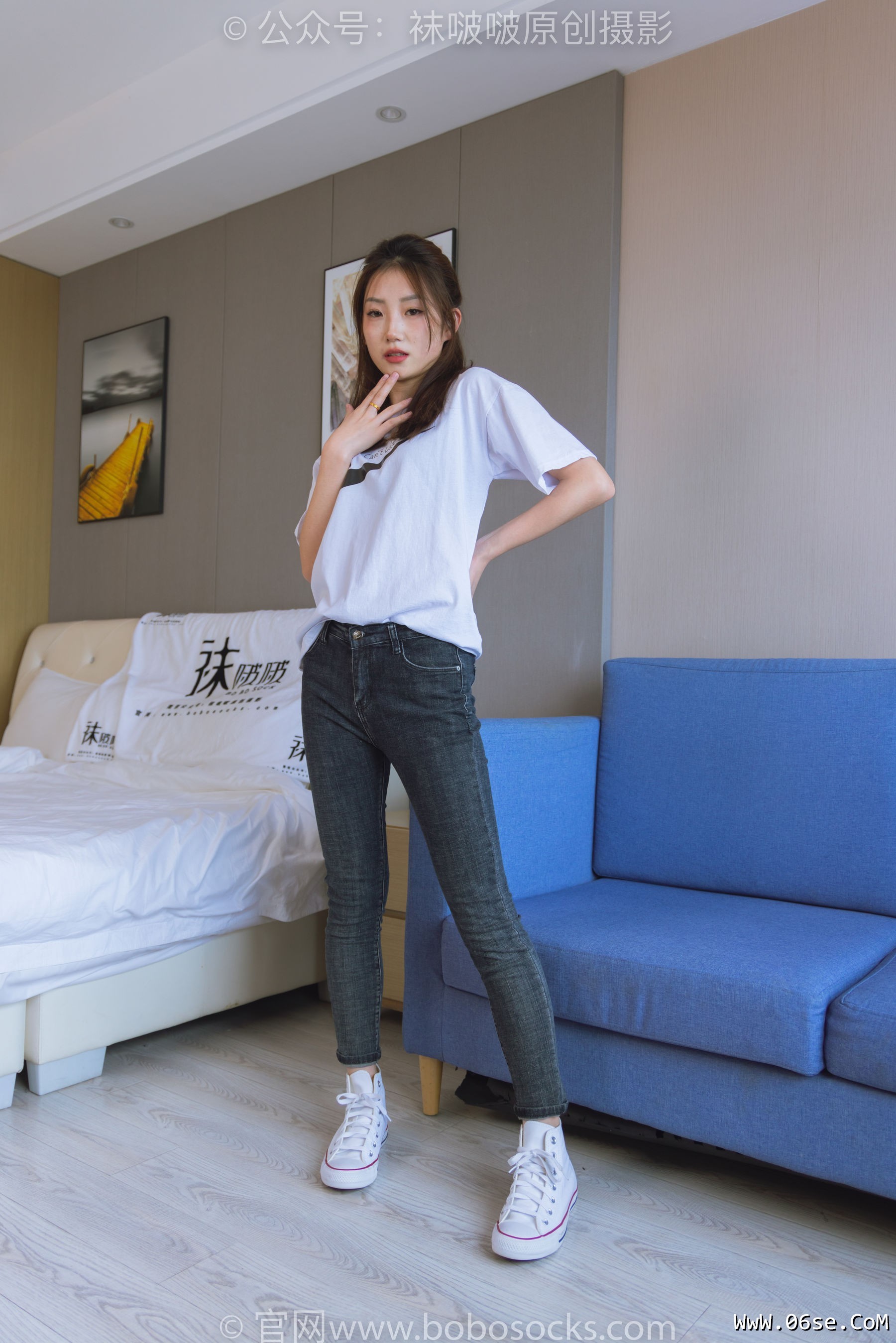 图片[52]-BoBoSocks袜啵啵 No.220 小沫-两双板鞋、短肉丝、裸足[140P]-六色网