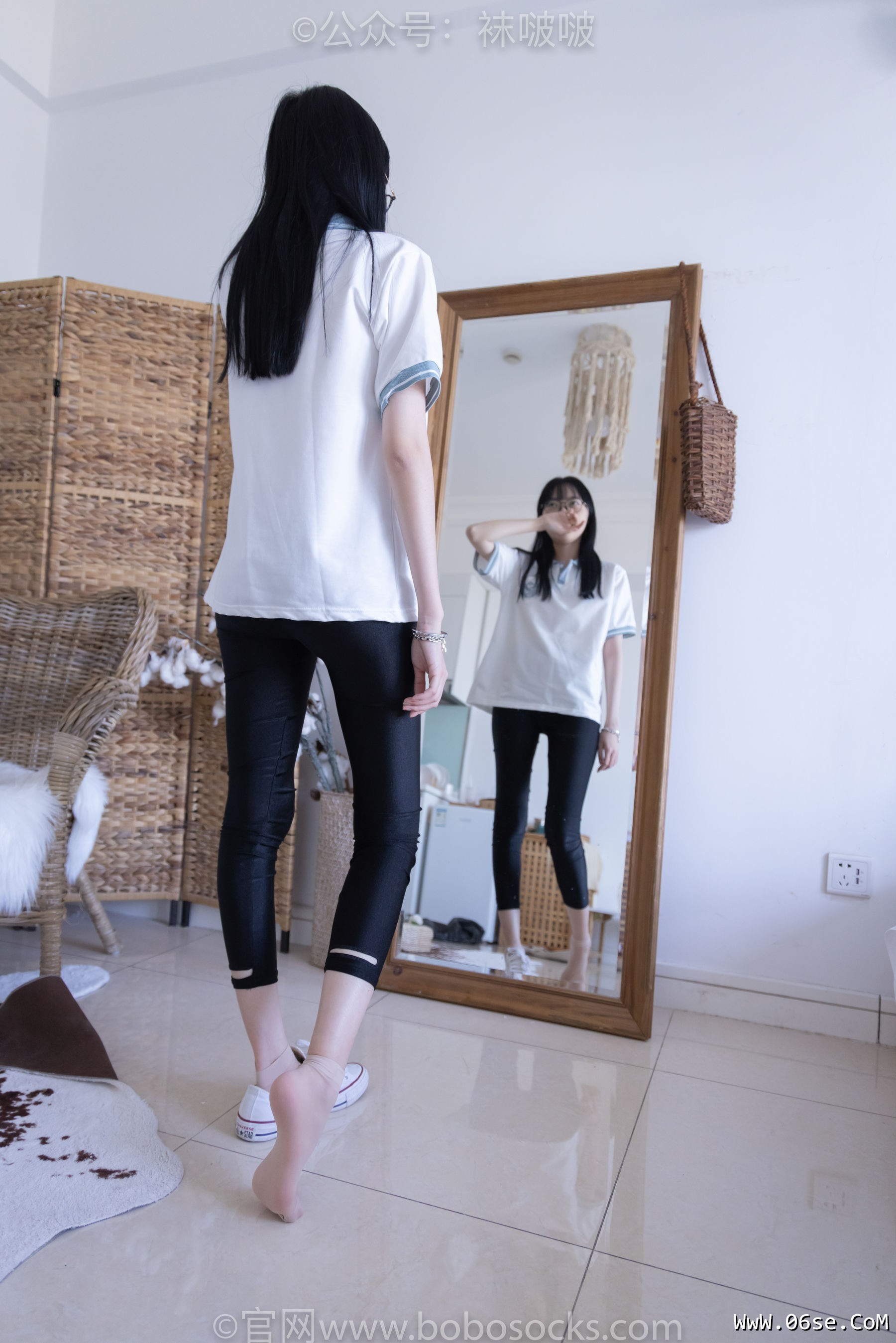 图片[75]-BoBoSocks袜啵啵 No.044 稚予-贝壳头、匡威帆布鞋、短肉丝[154P]-六色网