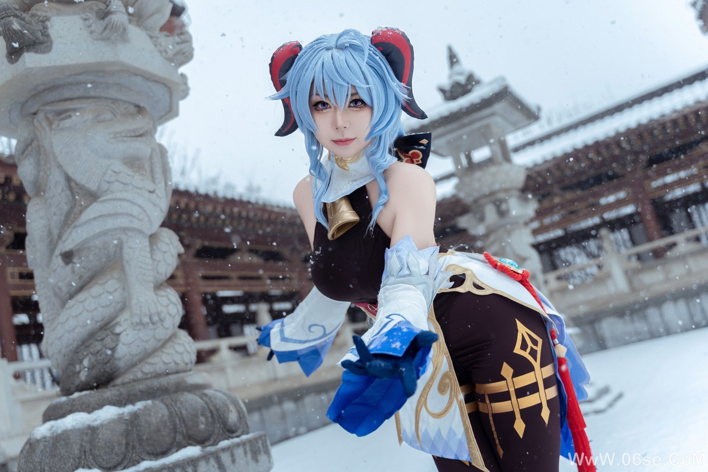图片[23]-虎森森 – 原神 甘雨 雪景[42P]-六色网