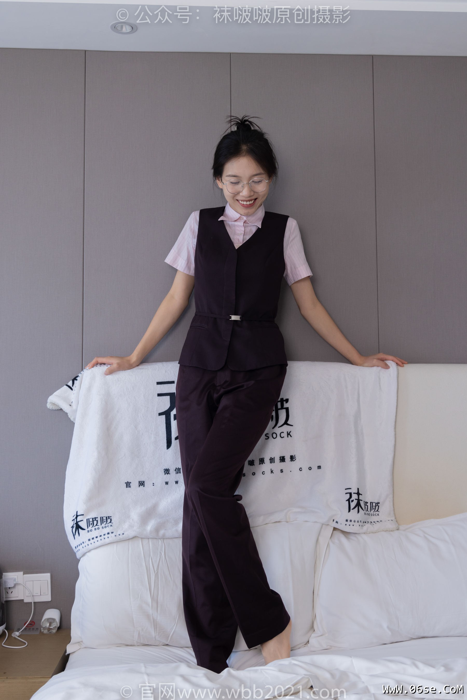 图片[14]-BoBoSocks袜啵啵 No.271 芝士 -平底鞋、短肉丝、银行制服[146P]-六色网