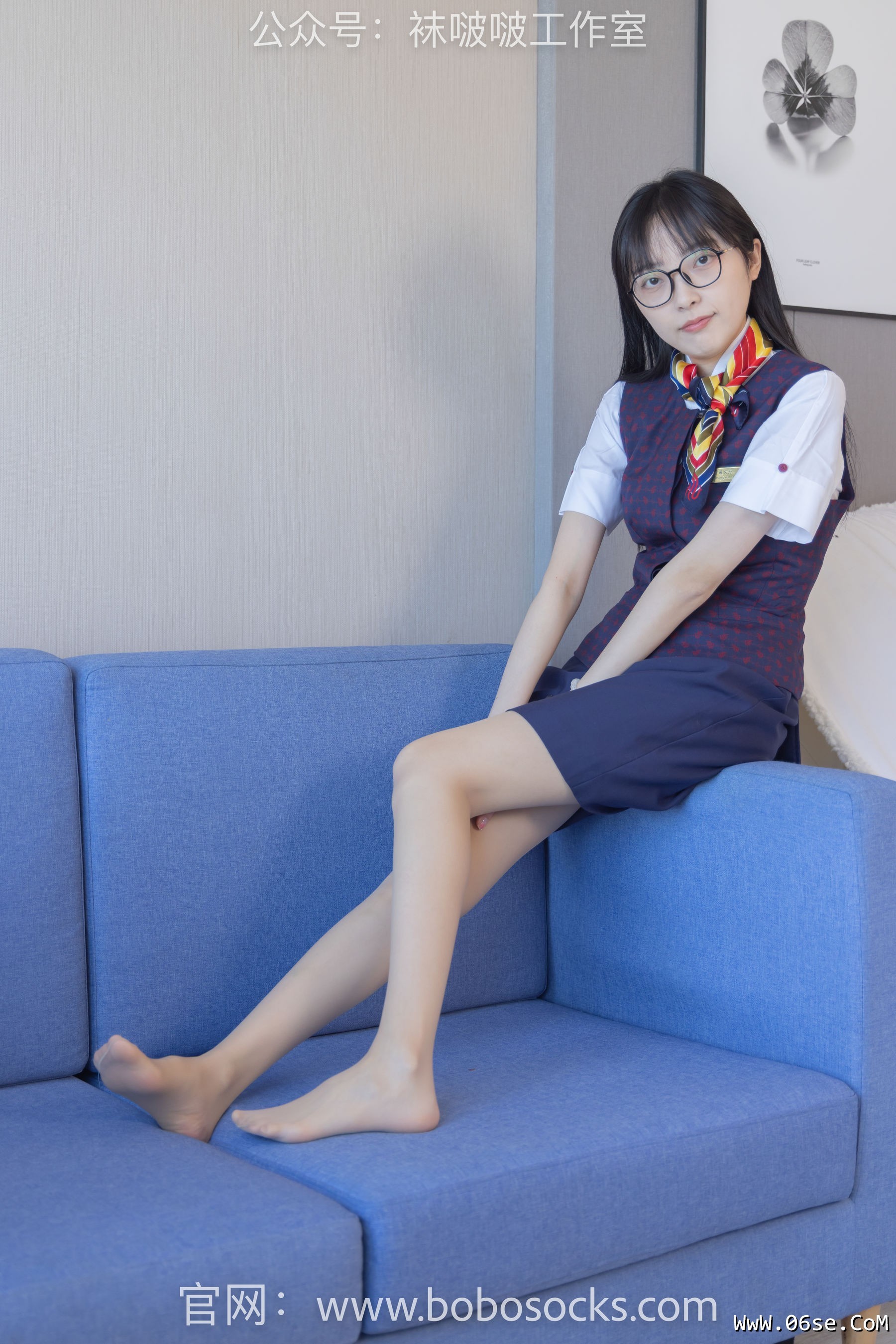 图片[117]-BoBoSocks袜啵啵 No.115 稚予-平底鞋、肉丝、空姐制服[136P]-六色网