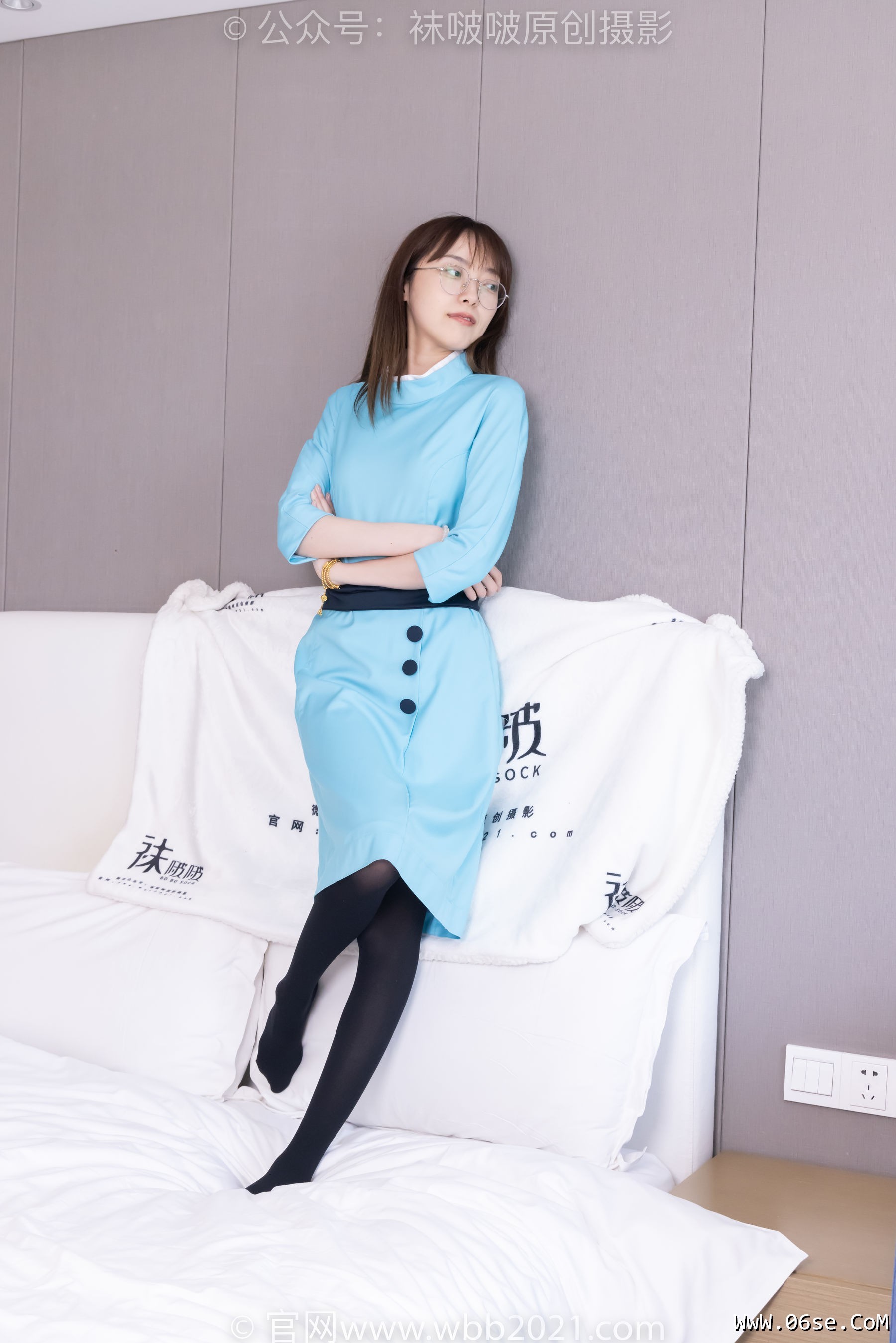 图片[28]-BoBoSocks袜啵啵 No.440 稚予 -高跟鞋、厚黑丝、空姐制服[200P]-六色网
