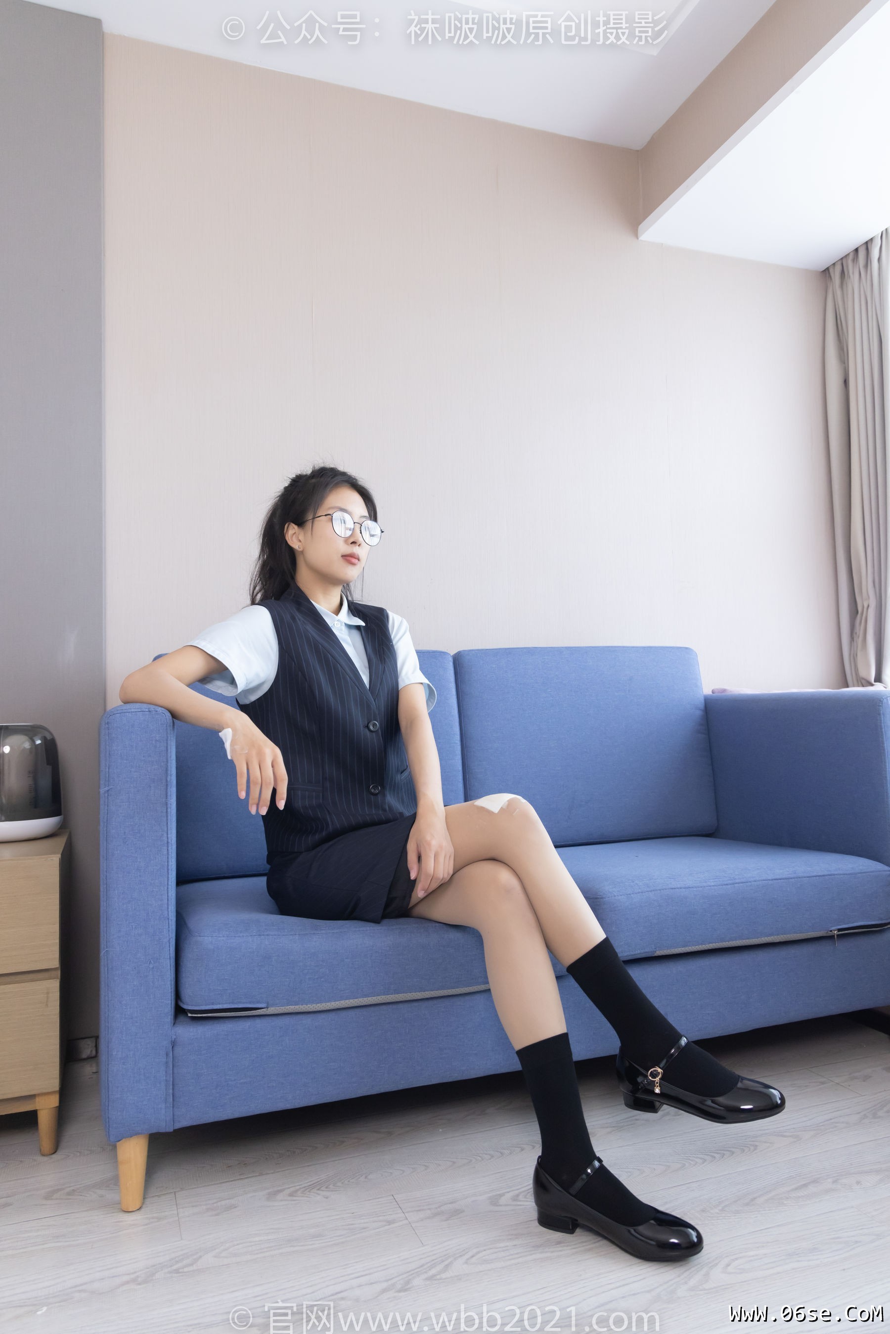 图片[49]-BoBoSocks袜啵啵 No.324 奶油 -高跟鞋、皮鞋、黑棉袜、油亮肉丝[140P]-六色网