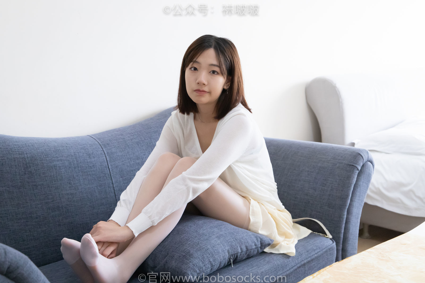 图片[123]-BoBoSocks袜啵啵 No.005 小甜豆-帆布鞋、薄白丝[133P]-六色网