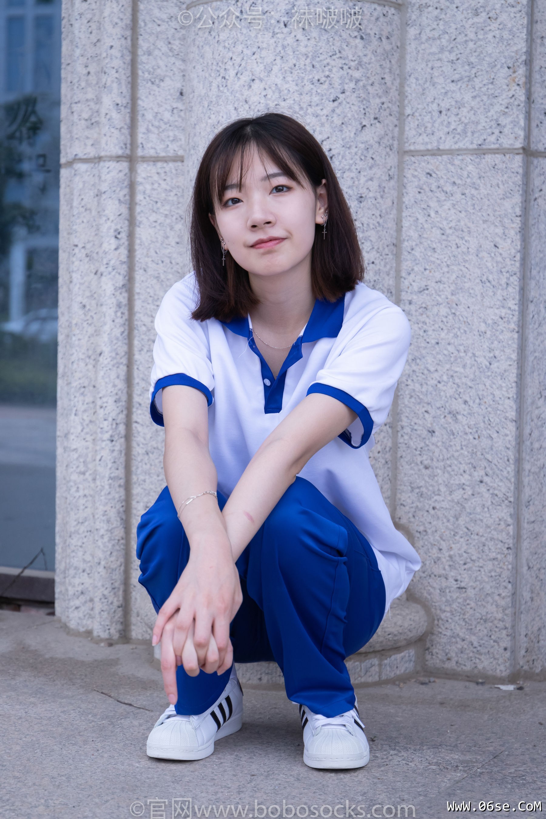 图片[15]-BoBoSocks袜啵啵 No.022 小甜豆-校服、贝壳头、白棉袜、肉丝[140P]-六色网