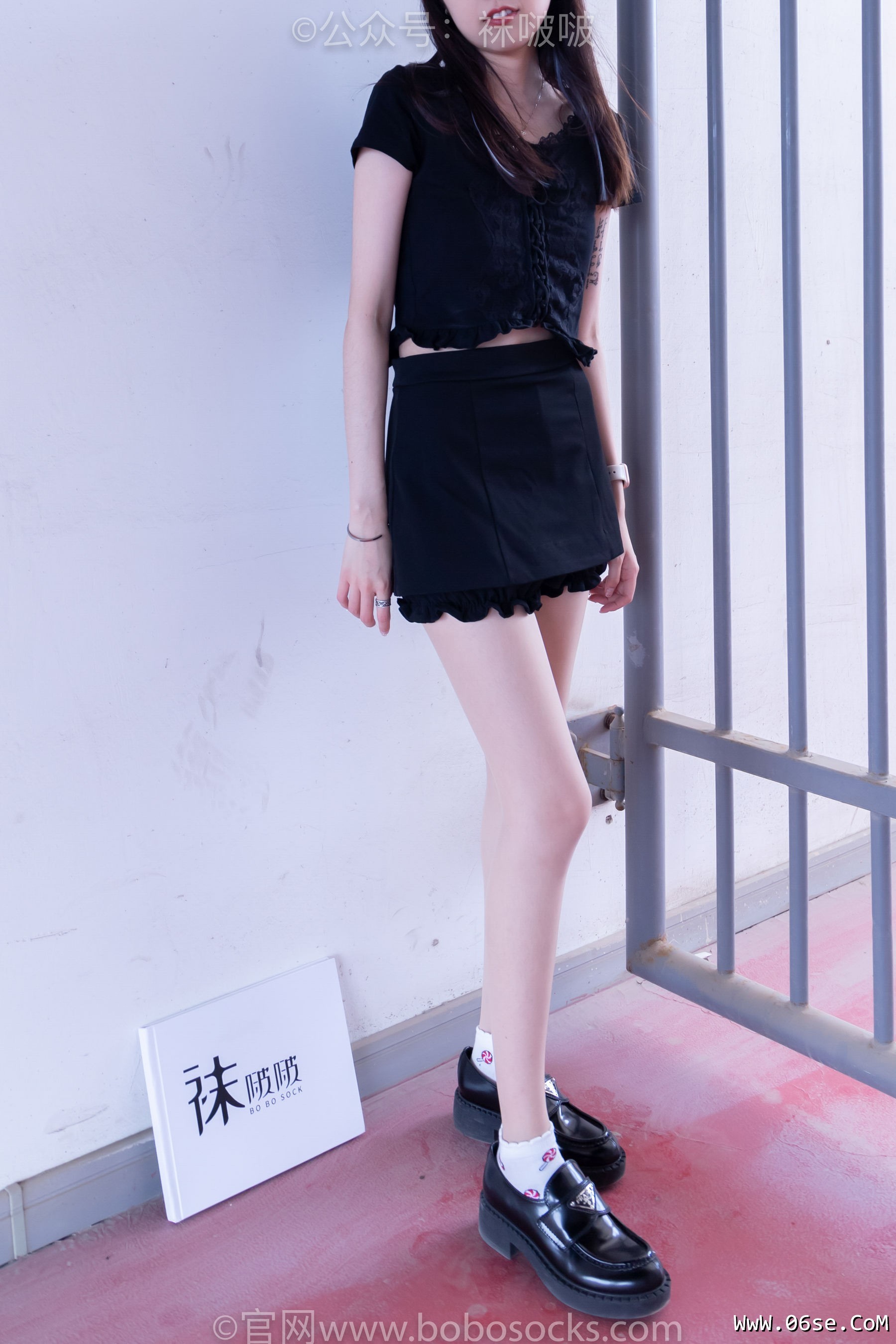 图片[18]-BoBoSocks袜啵啵 No.030 稚予- 皮鞋、短白棉袜、肉丝[141P]-六色网