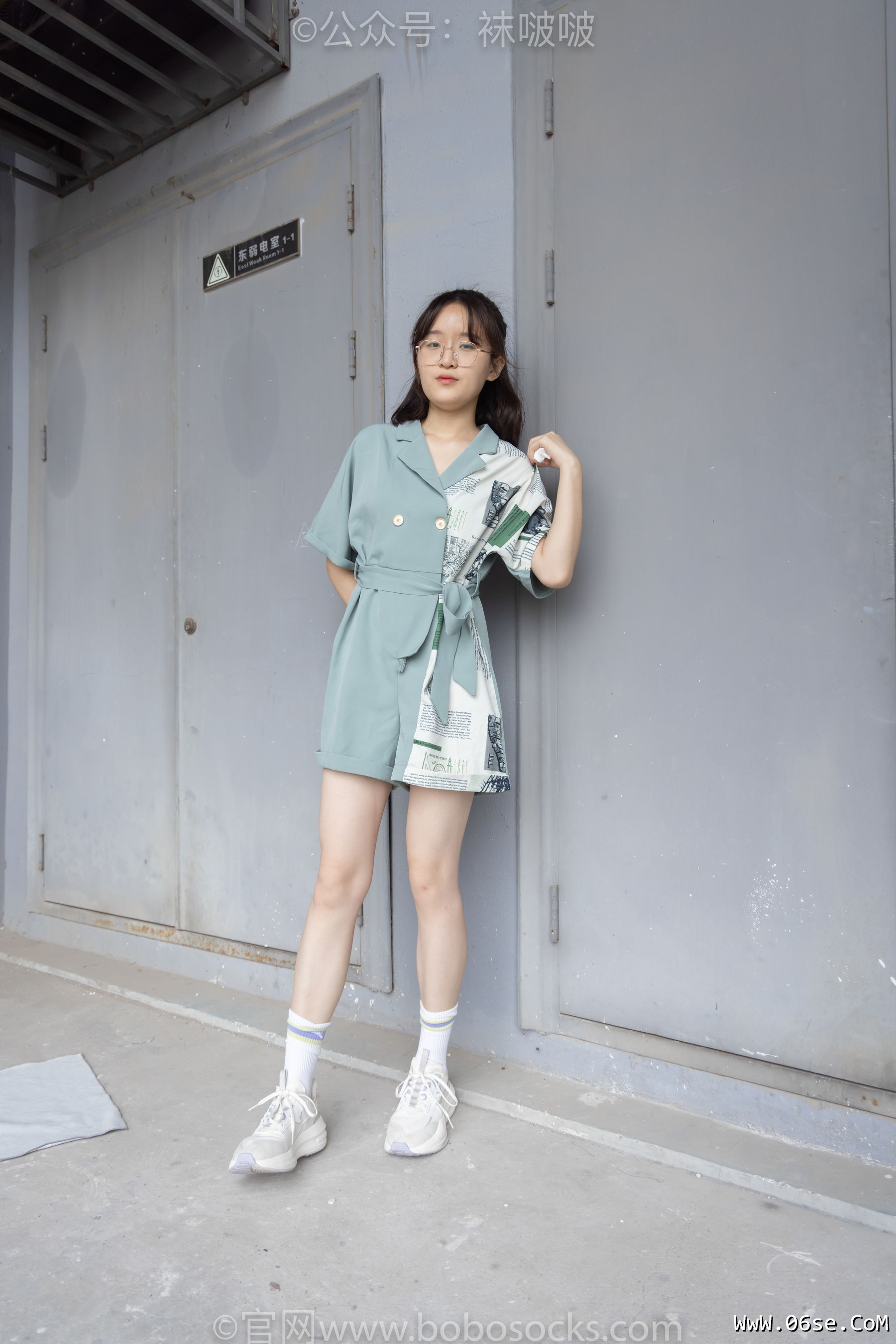 图片[5]-BoBoSocks袜啵啵 No.025 熊熊-安踏运动鞋、白色棉袜、裸足[146P]-六色网