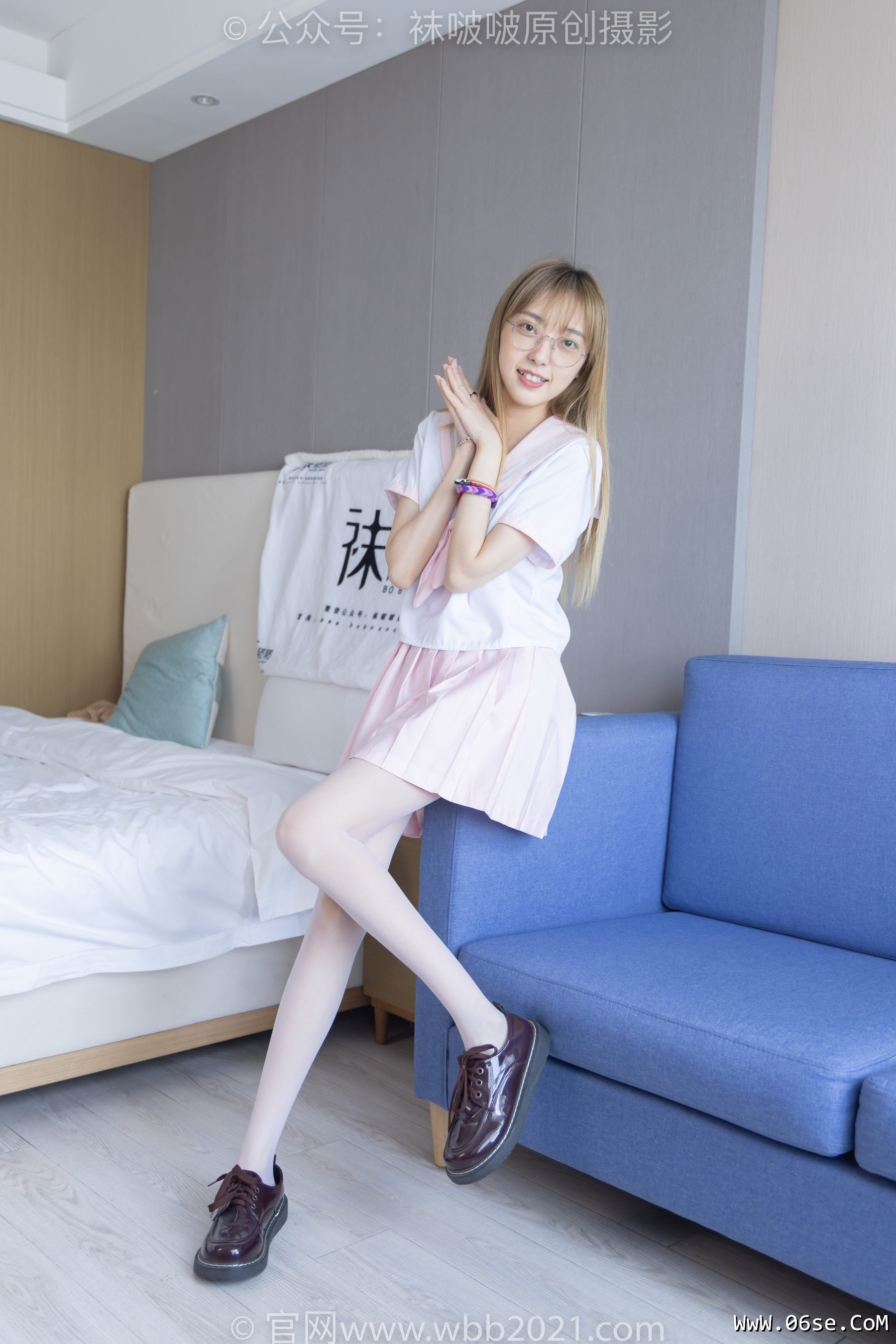 图片[122]-BoBoSocks袜啵啵 No.238 稚予-皮鞋、白丝、JK制服[153P]-六色网