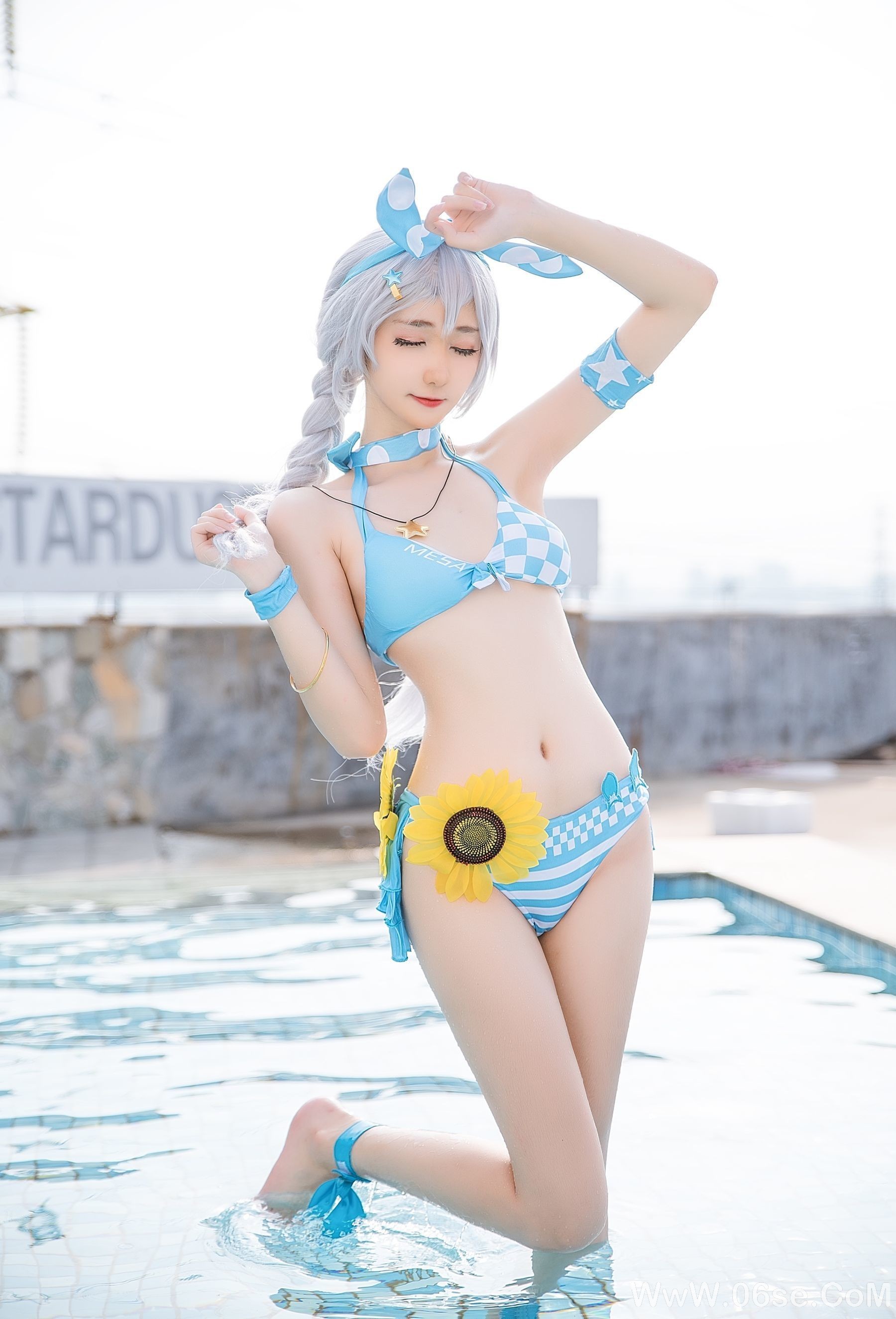 图片[12]-动漫博主南桃Momoko 琪亚娜泳装[15P]-六色网