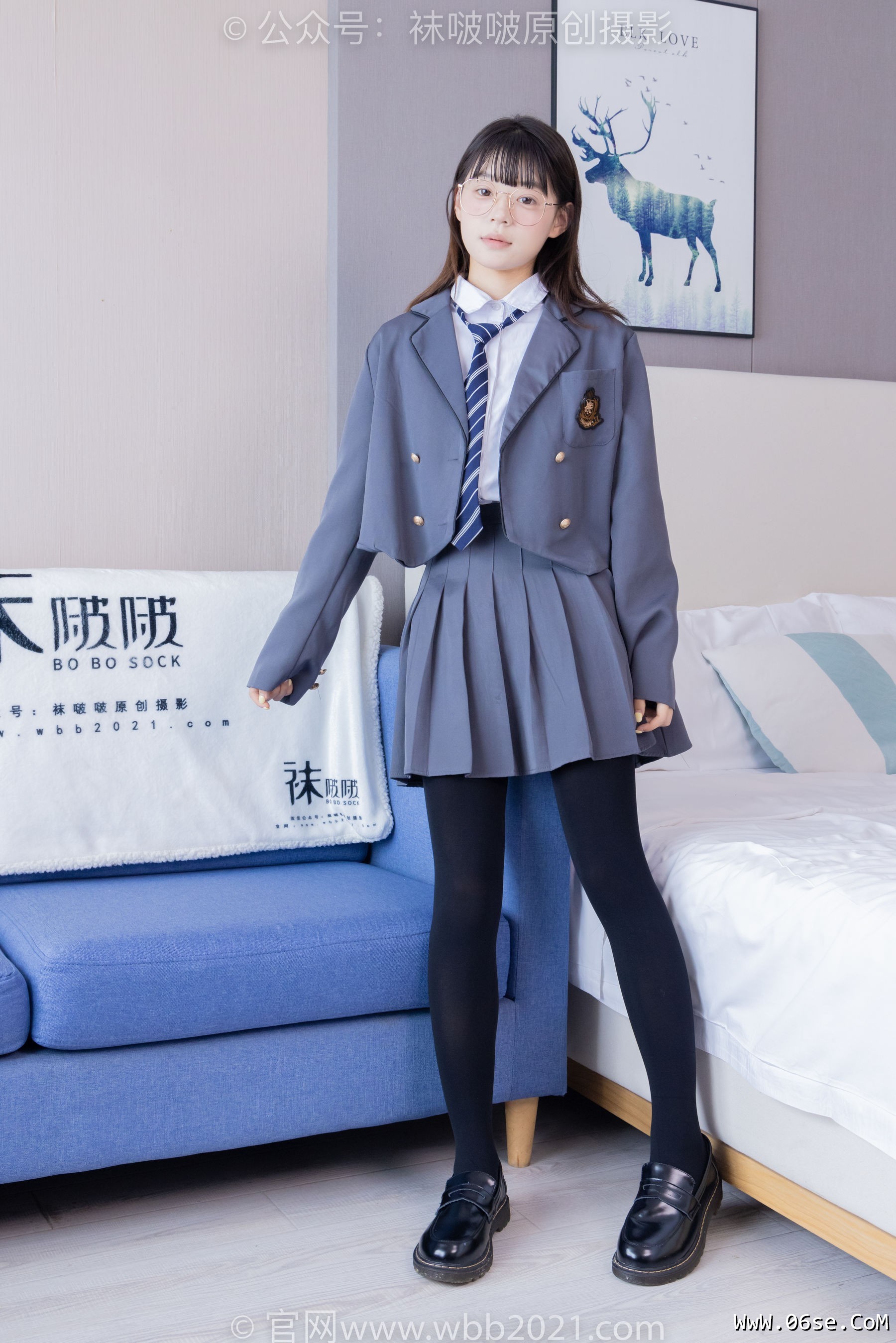 图片[86]-BoBoSocks袜啵啵 No.402 糯米 -皮鞋、厚黑丝、学院jk[140P]-六色网
