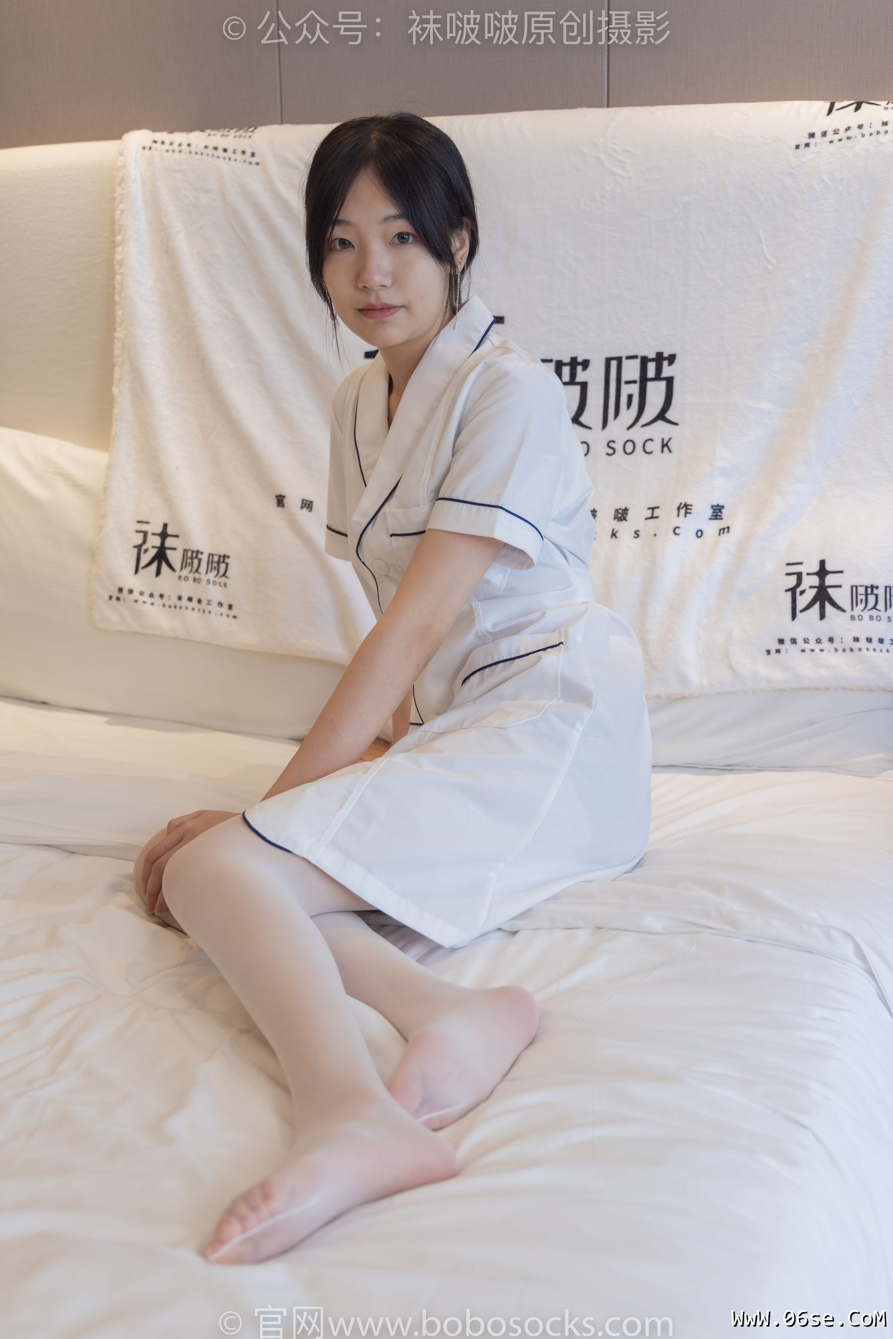 图片[120]-BoBoSocks袜啵啵 No.206 小甜豆 -绑带凉鞋、白丝大腿袜、小护士服[142P]-六色网