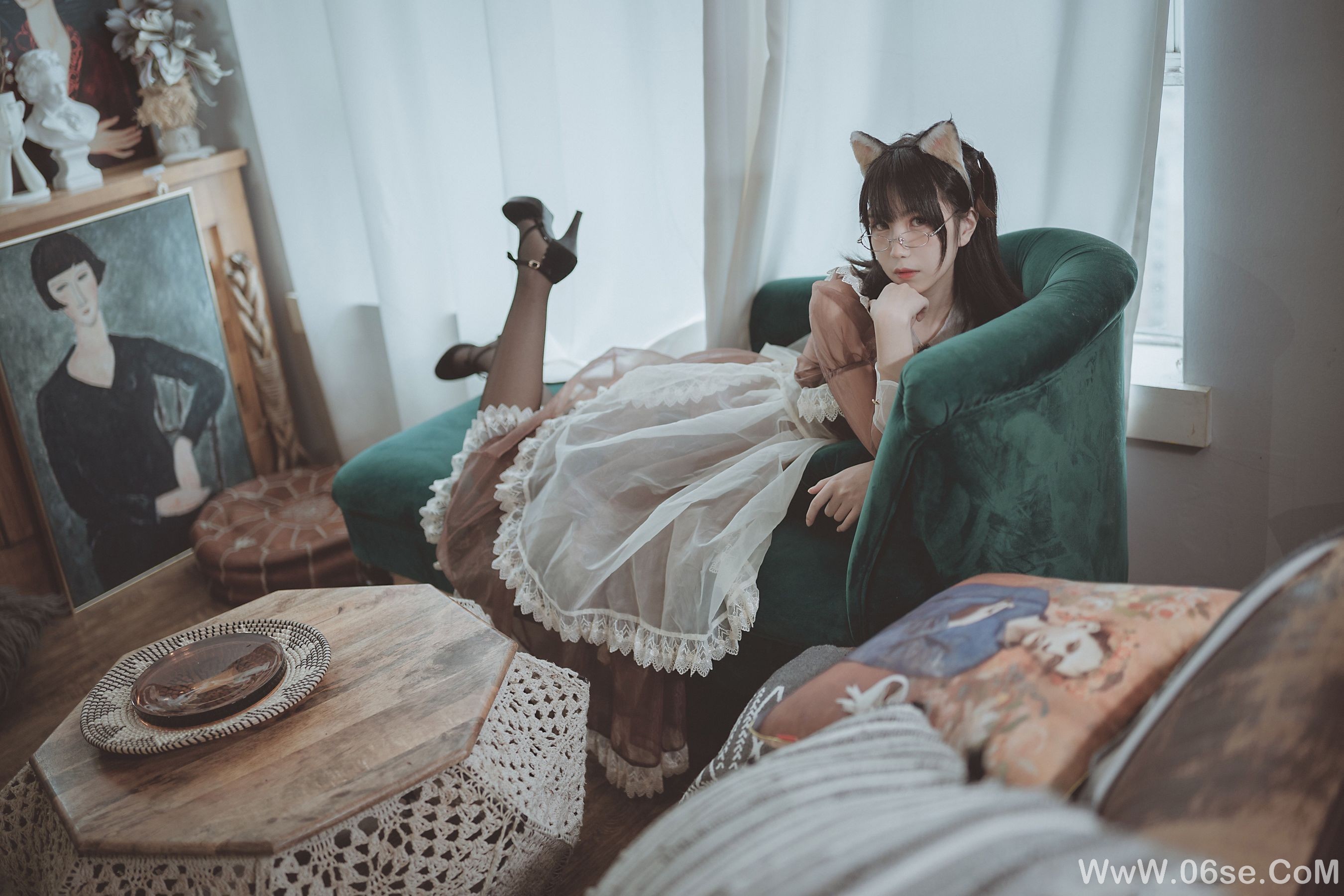 图片[32]-COSER美女逐月su 透明女仆[46P]-六色网