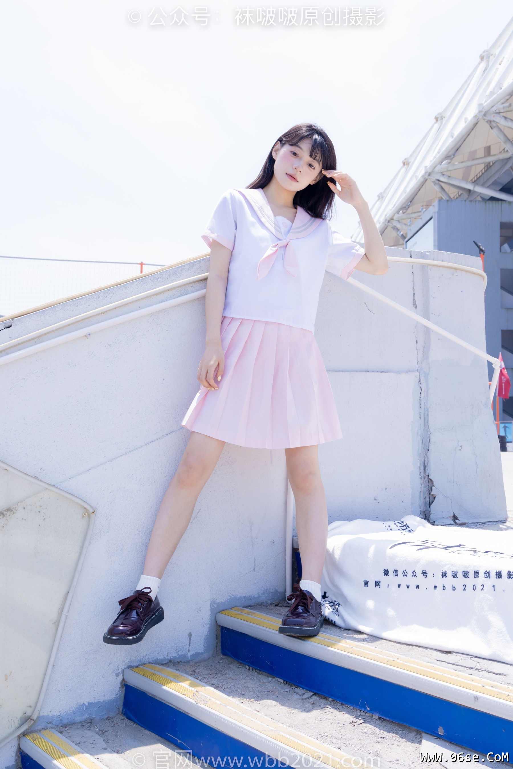 图片[46]-BoBoSocks袜啵啵 No.399 糯米 -皮鞋、白棉袜、jk制服[145P]-六色网