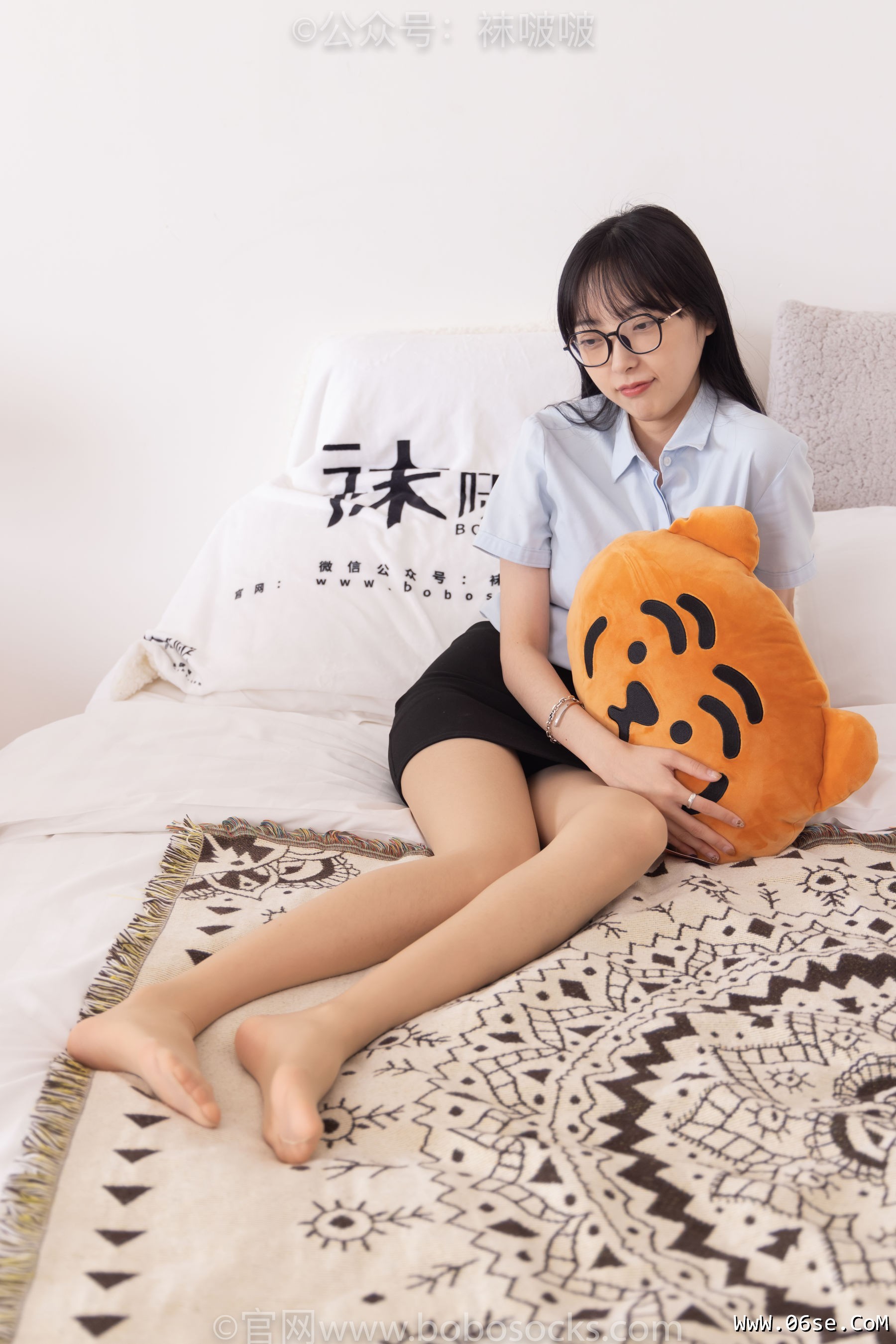 图片[133]-BoBoSocks袜啵啵 No.076 稚予-建行制服、平底鞋、肉丝[134P]-六色网