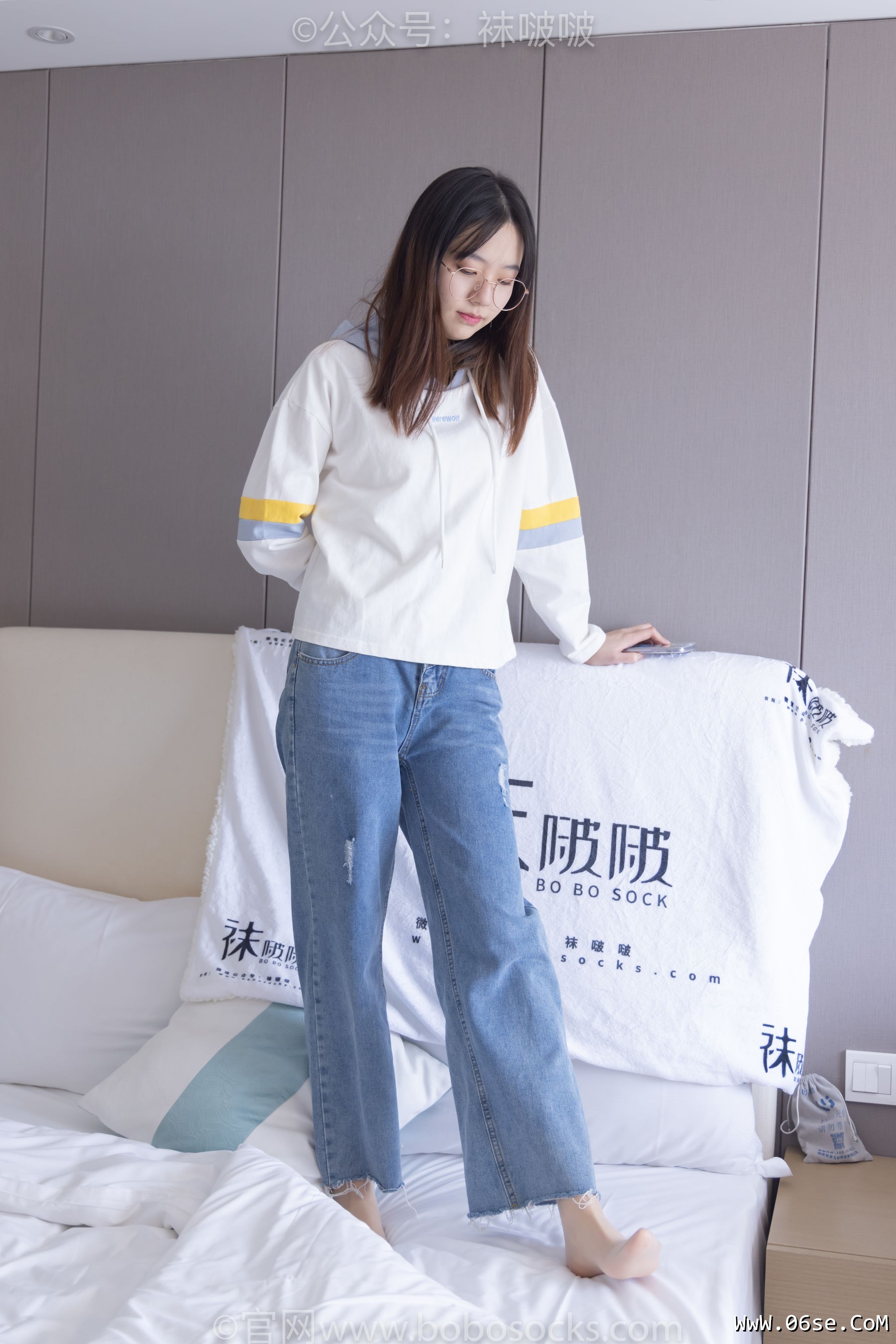 图片[128]-BoBoSocks袜啵啵 No.080 小甜豆-帆布鞋、白棉袜、肉丝[140P]-六色网
