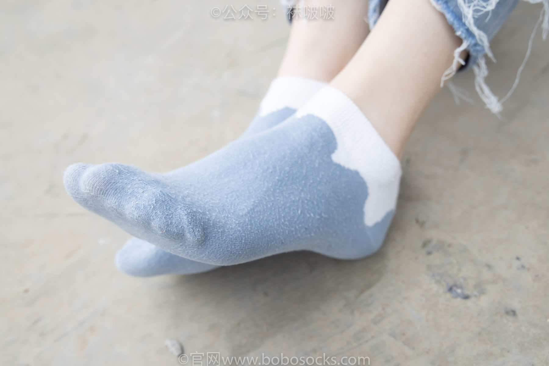 图片[75]-BoBoSocks袜啵啵 No.020 熊熊-NB运动鞋、蓝色短棉袜、裸足[150P]-六色网