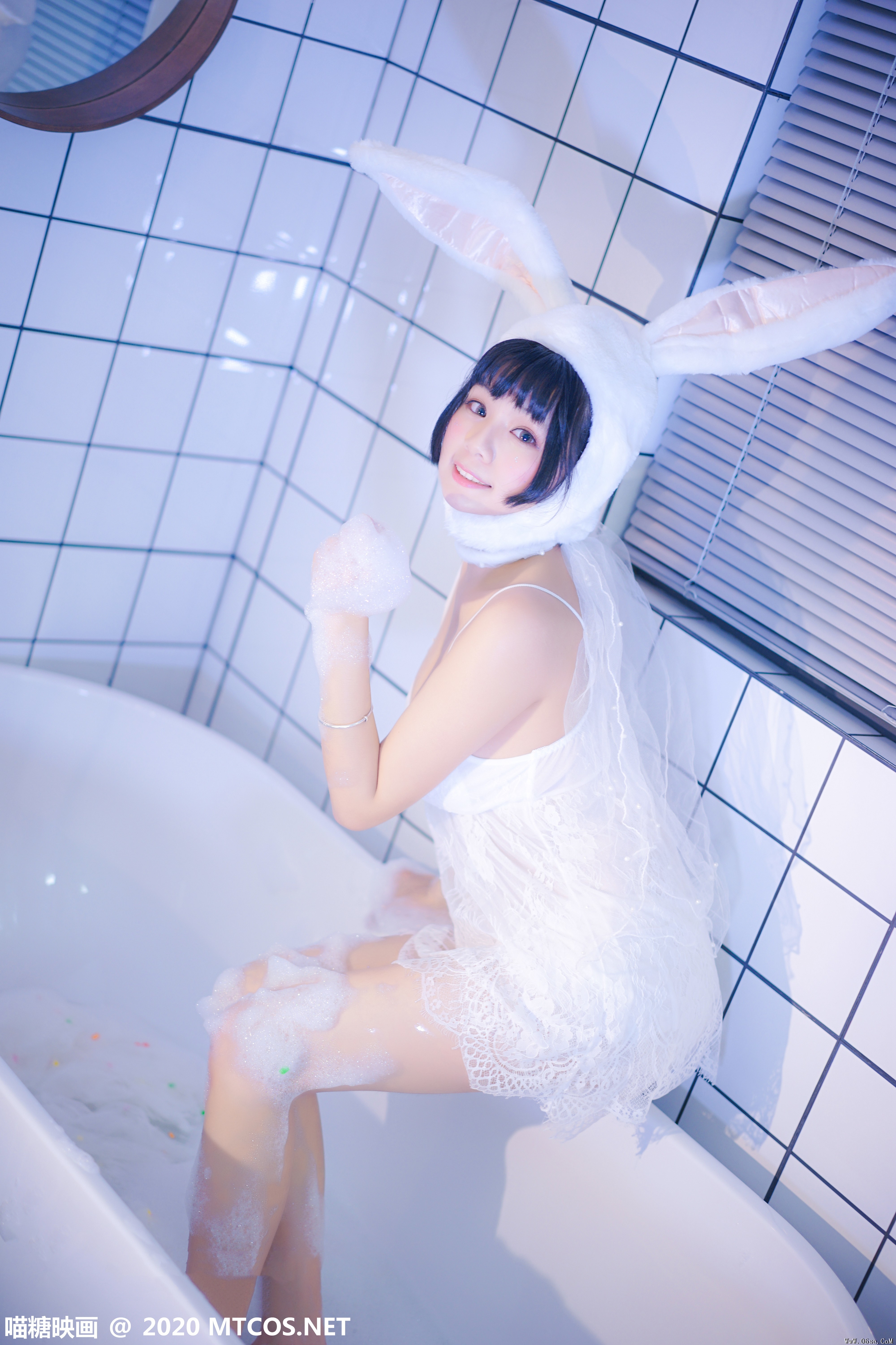 喵糖映画 VOL.255 浴缸里的兔子 [40P-558MB]-六色网