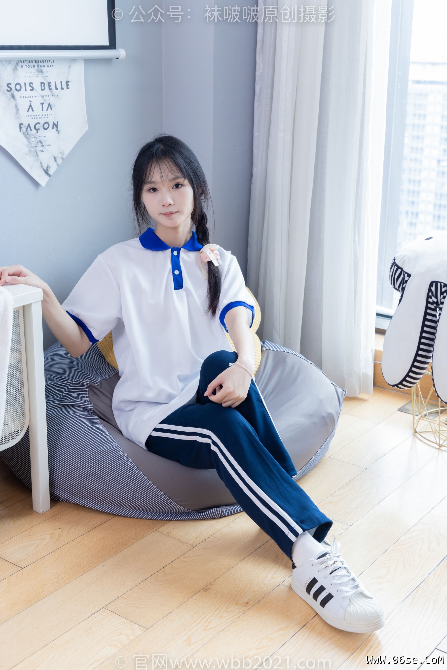 图片[70]-BoBoSocks袜啵啵 No.366 甜甜圈 -三双板鞋、白棉袜、短白丝[150P]-六色网