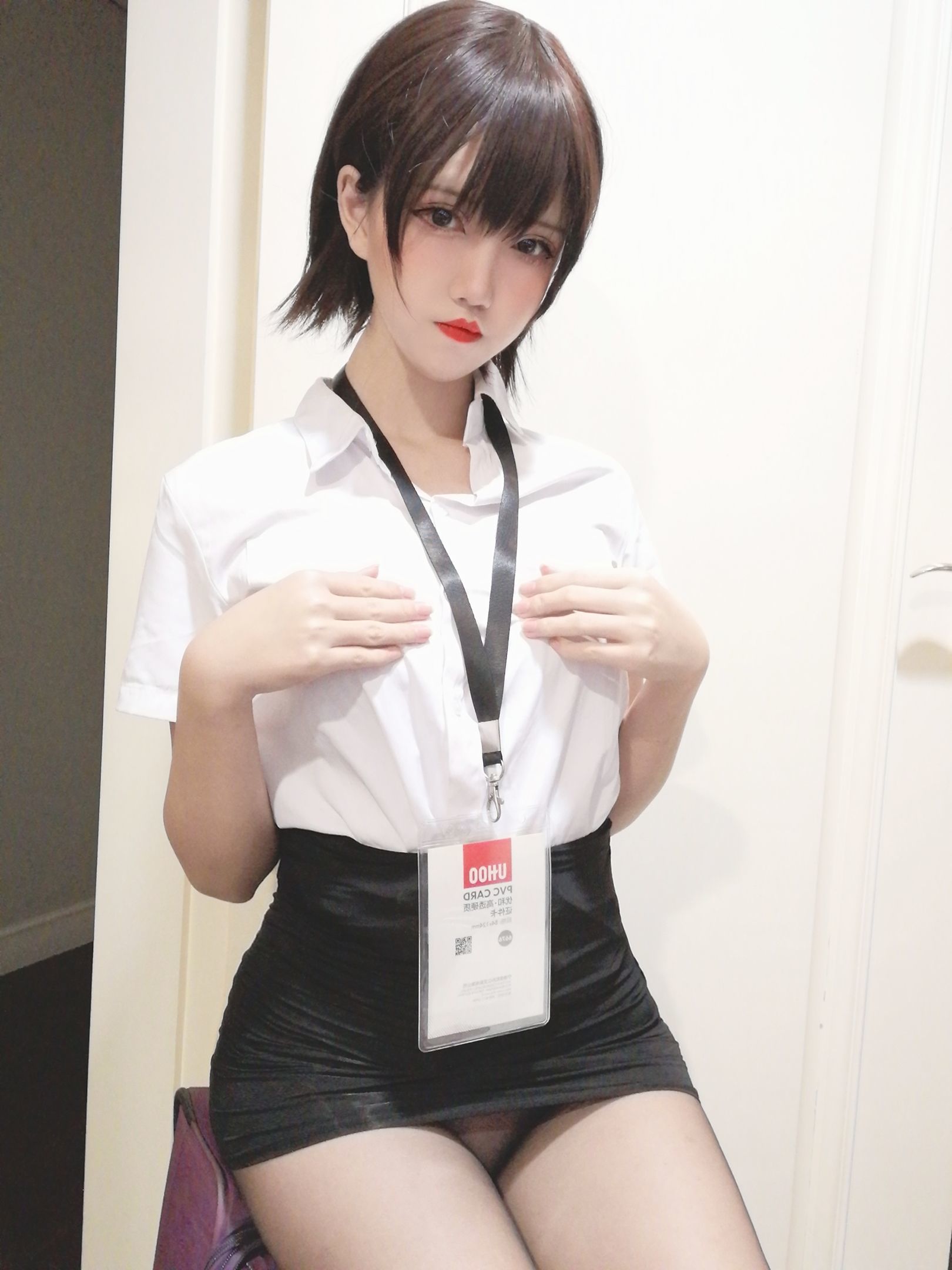 图片[2]-鬼马少女阿薰kaOri 黑丝OL[39P]-六色网