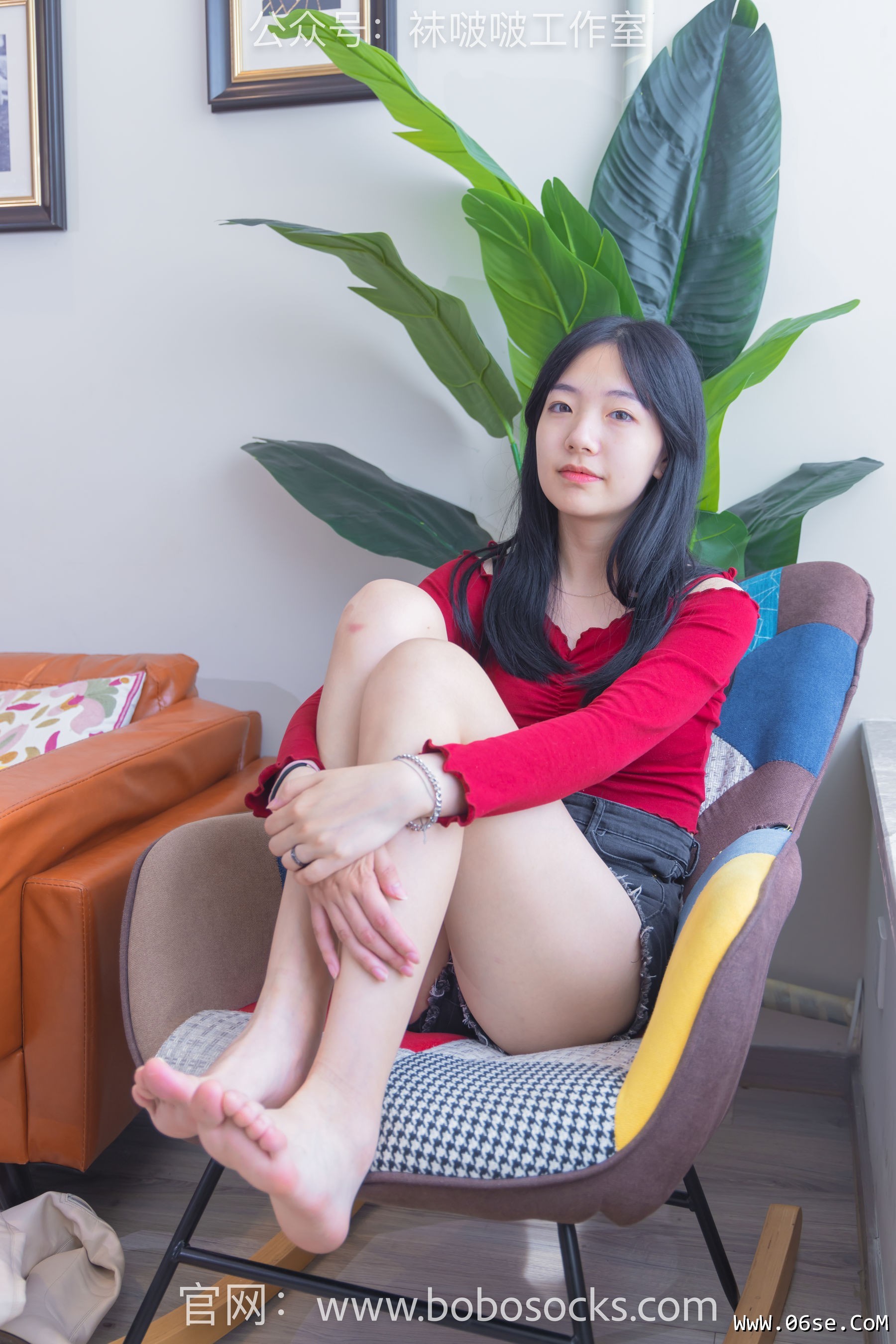 图片[52]-BoBoSocks袜啵啵 No.120 小甜豆-高跟长靴、白棉袜、裸足[170P]-六色网